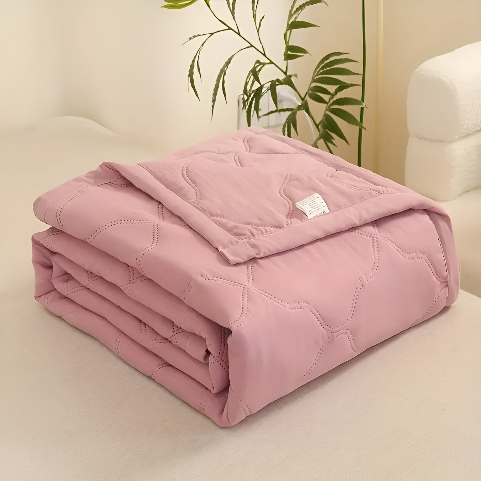 Leichte Sommerdecke – Kühlend & Pflegeleicht | Perfekt für Einzel- und Doppelbetten - Bohnenpaste Farbe / 100cm*150cm