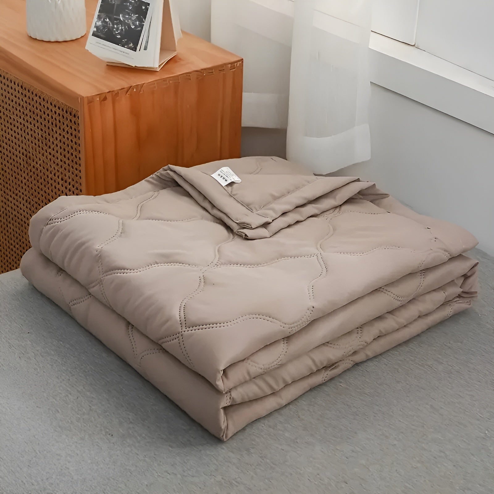 Leichte Sommerdecke – Kühlend & Pflegeleicht | Perfekt für Einzel- und Doppelbetten - Kamelhaar / 100cm*150cm