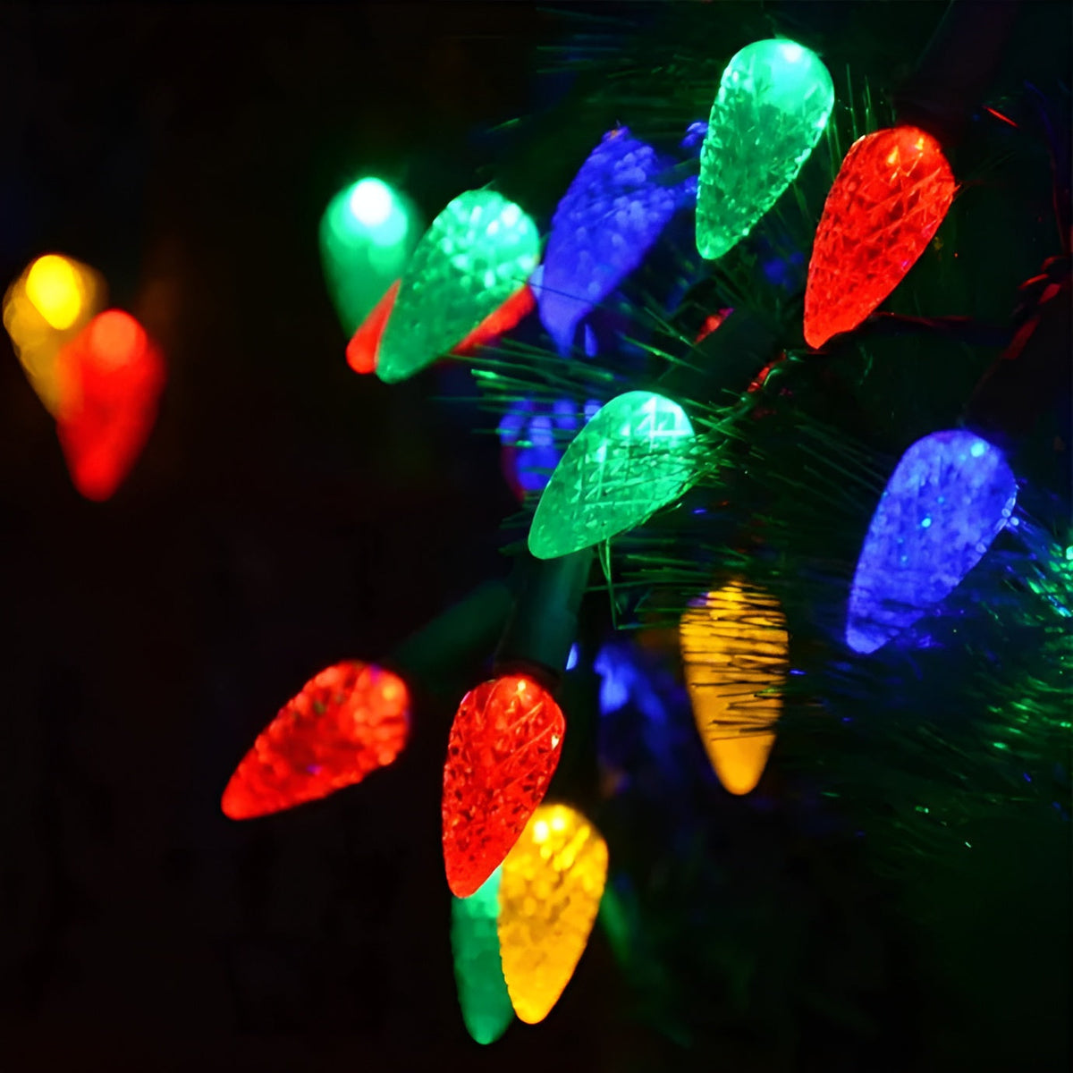Lichterkette für Weihnachten – Dekorative LUXUS-Girlande mit 8 Lichtmodi | Perfekt für Innen & Außen - Batterie 500 cm