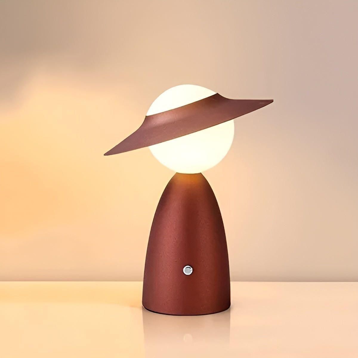 LightBeam Lampe - Tragbare Kabellose Ladestation Tischlampe für Zuhause - Rot - Tischlampe