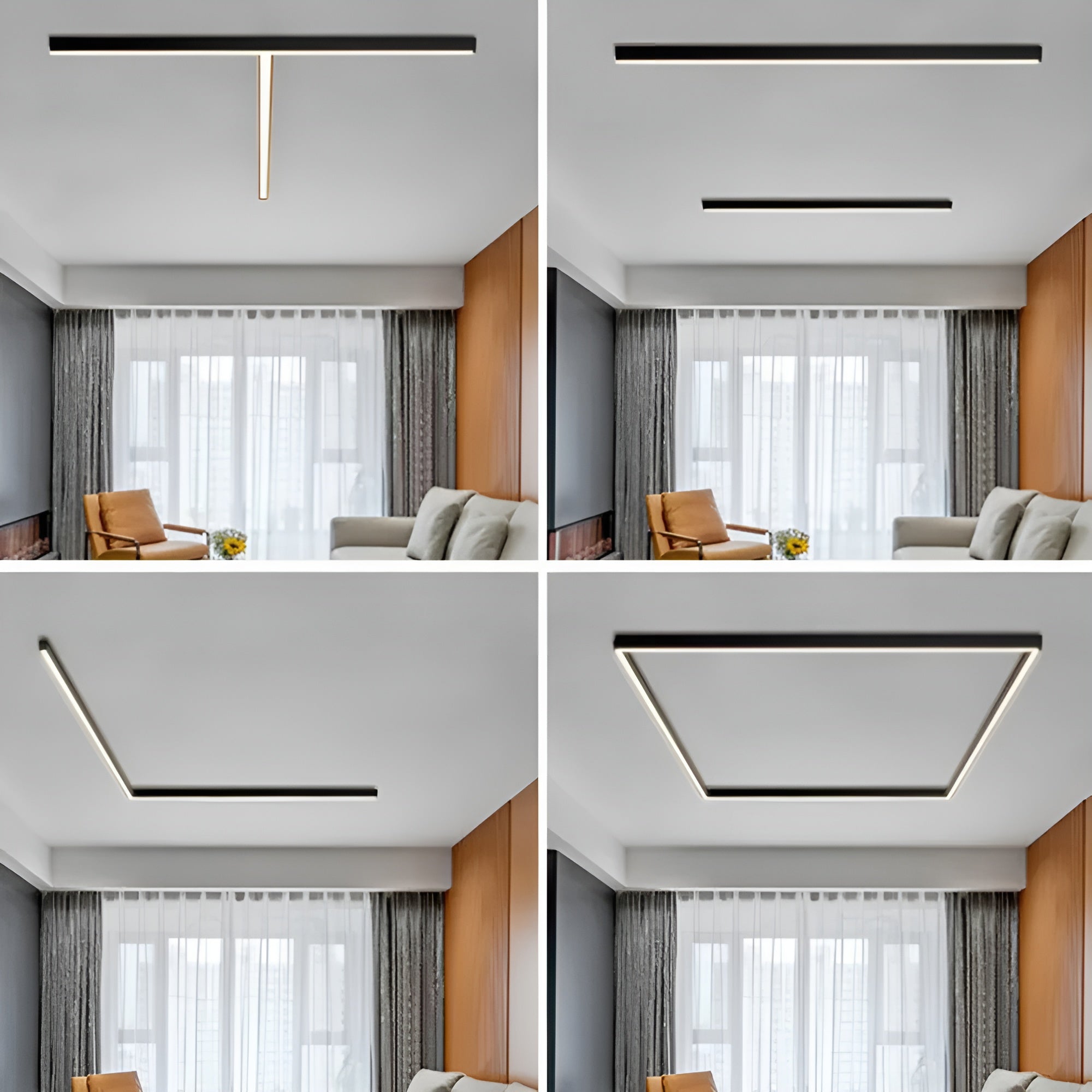 Lineare LED-Decken- oder Wandleuchte – blendfreie Beleuchtung für moderne Räume - Wandlampe