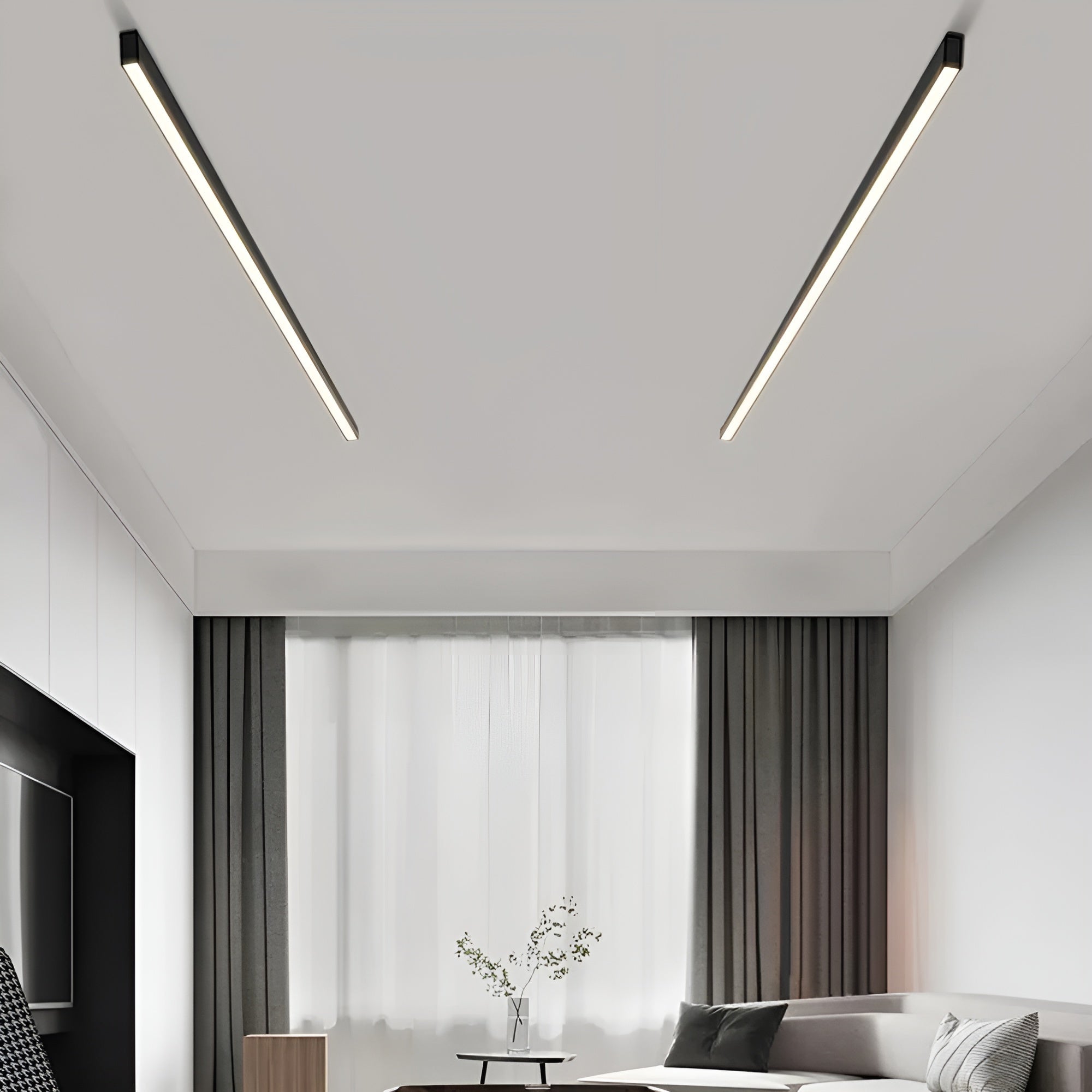 Lineare LED-Decken- oder Wandleuchte – blendfreie Beleuchtung für moderne Räume - Wandlampe