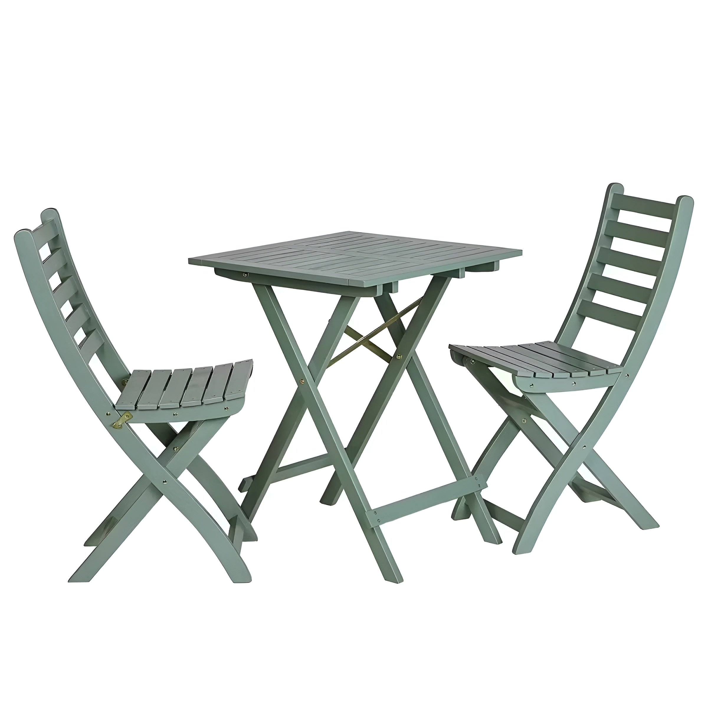 LODGE 3-teiliges Gartenmöbel-Set – Klappbares Bistro-Set aus massivem Akazienholz - Gartenmöbel-Set