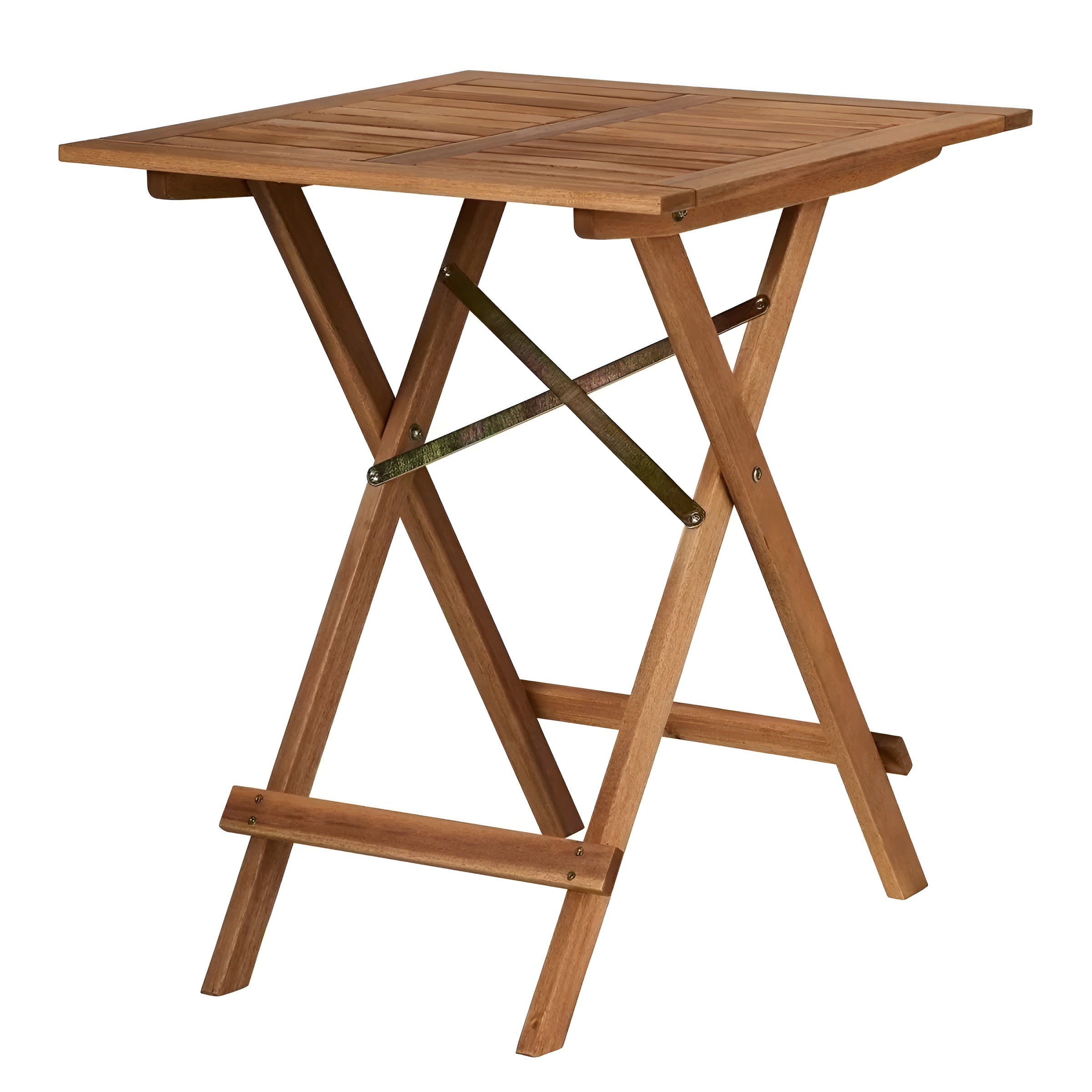 LODGE 3-teiliges Gartenmöbel-Set – Klappbares Bistro-Set aus massivem Akazienholz - Braun - Gartenmöbel-Set