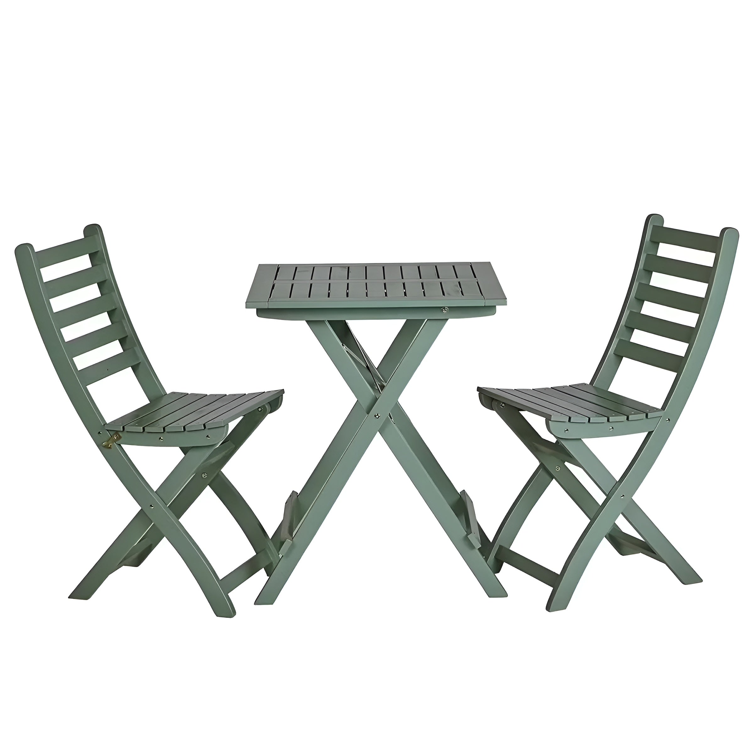 LODGE 3-teiliges Gartenmöbel-Set – Klappbares Bistro-Set aus massivem Akazienholz - Gartenmöbel-Set