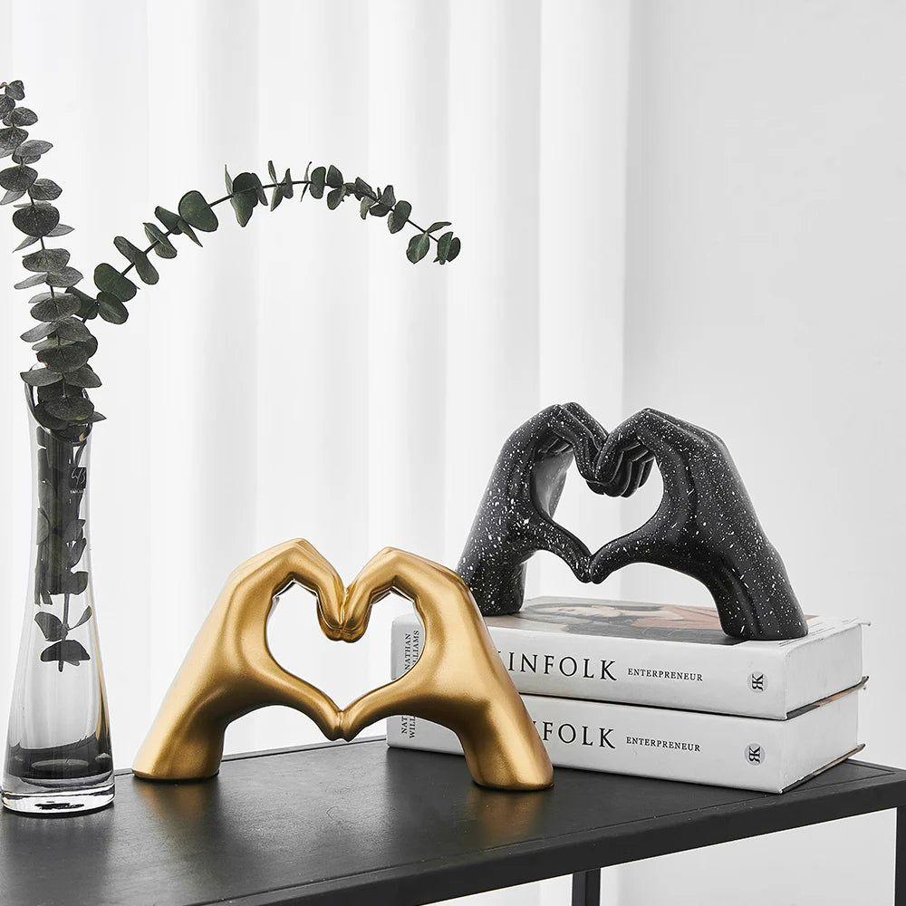 Love Hands - Ästhetisches Herz Hände Zimmer Dekor - Skulptur