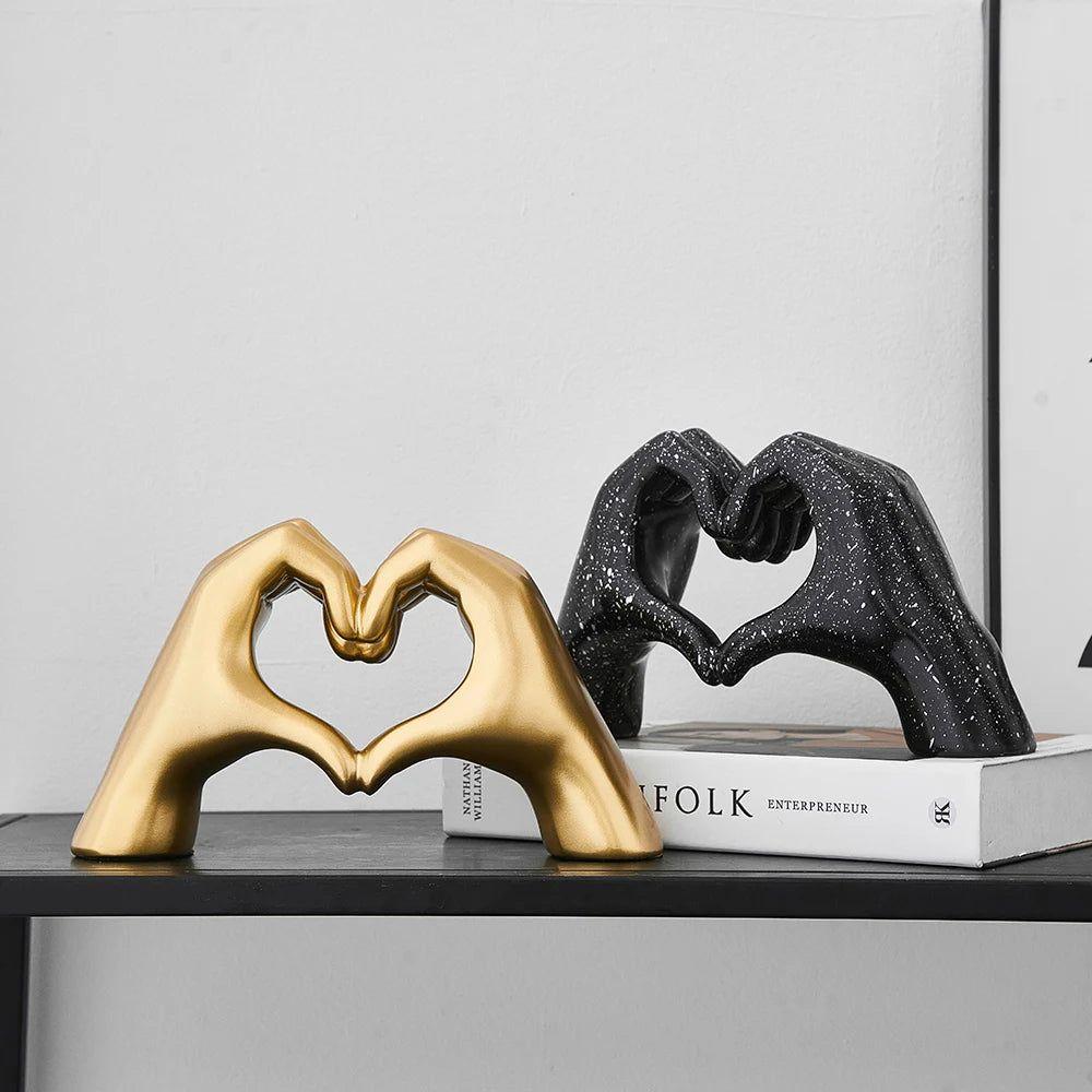 Love Hands - Ästhetisches Herz Hände Zimmer Dekor - Skulptur