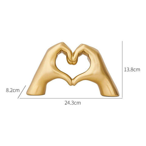 Love Hands - Ästhetisches Herz Hände Zimmer Dekor - Skulptur