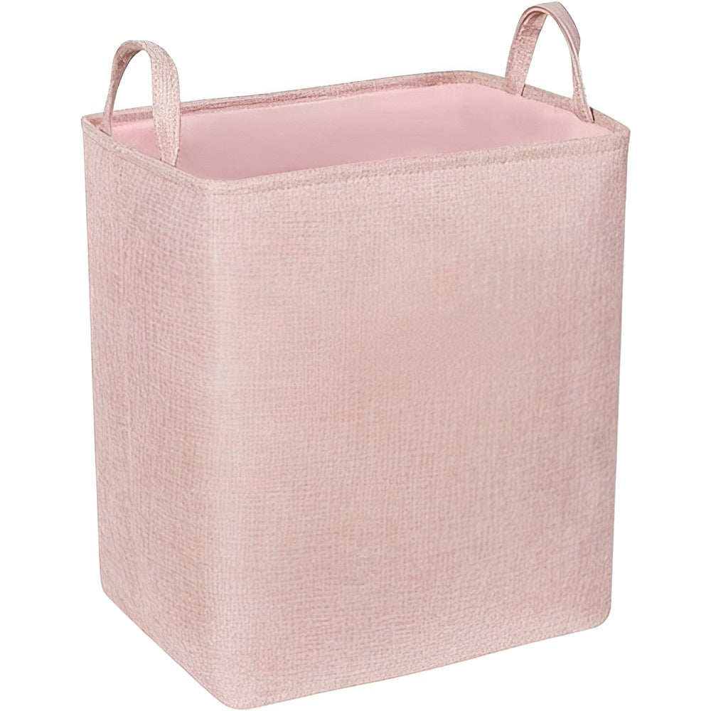 LumiBox Luxe Wäschekorb – Stilvolle Aufbewahrungslösung für ein aufgeräumtes Zuhause - Blush-Rosa / Klein - Wäschekorb