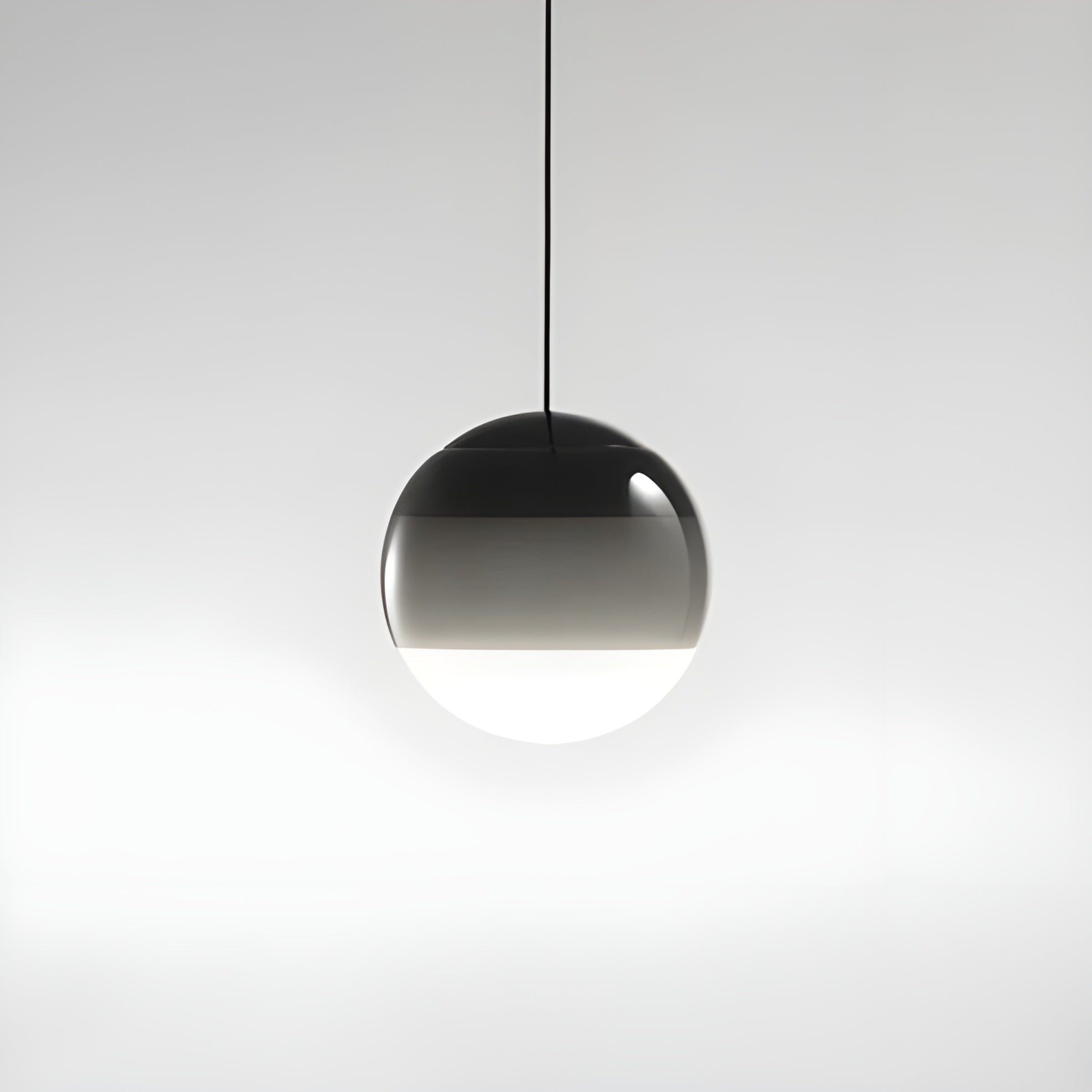 LumiOrb Light – Kreative Ballon-Hängelampe mit LED-Beleuchtung - Schwarz / Durchmesser 20cm / Warmes Licht