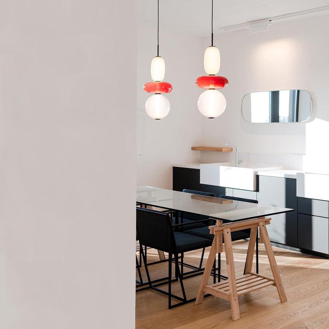 LumiSphere Light - Modern Colored Glass LED Pendant Light - Pendelleuchte