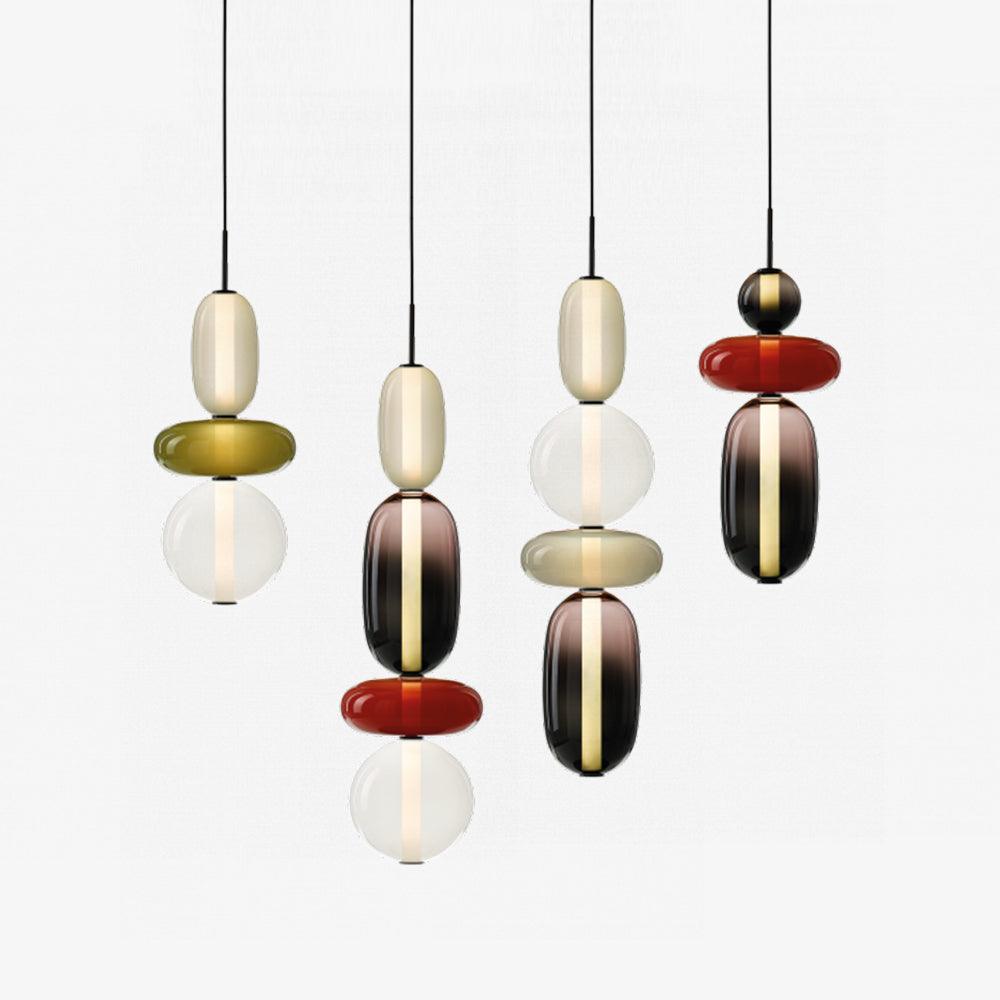 LumiSphere Light - Modern Colored Glass LED Pendant Light - Pendelleuchte