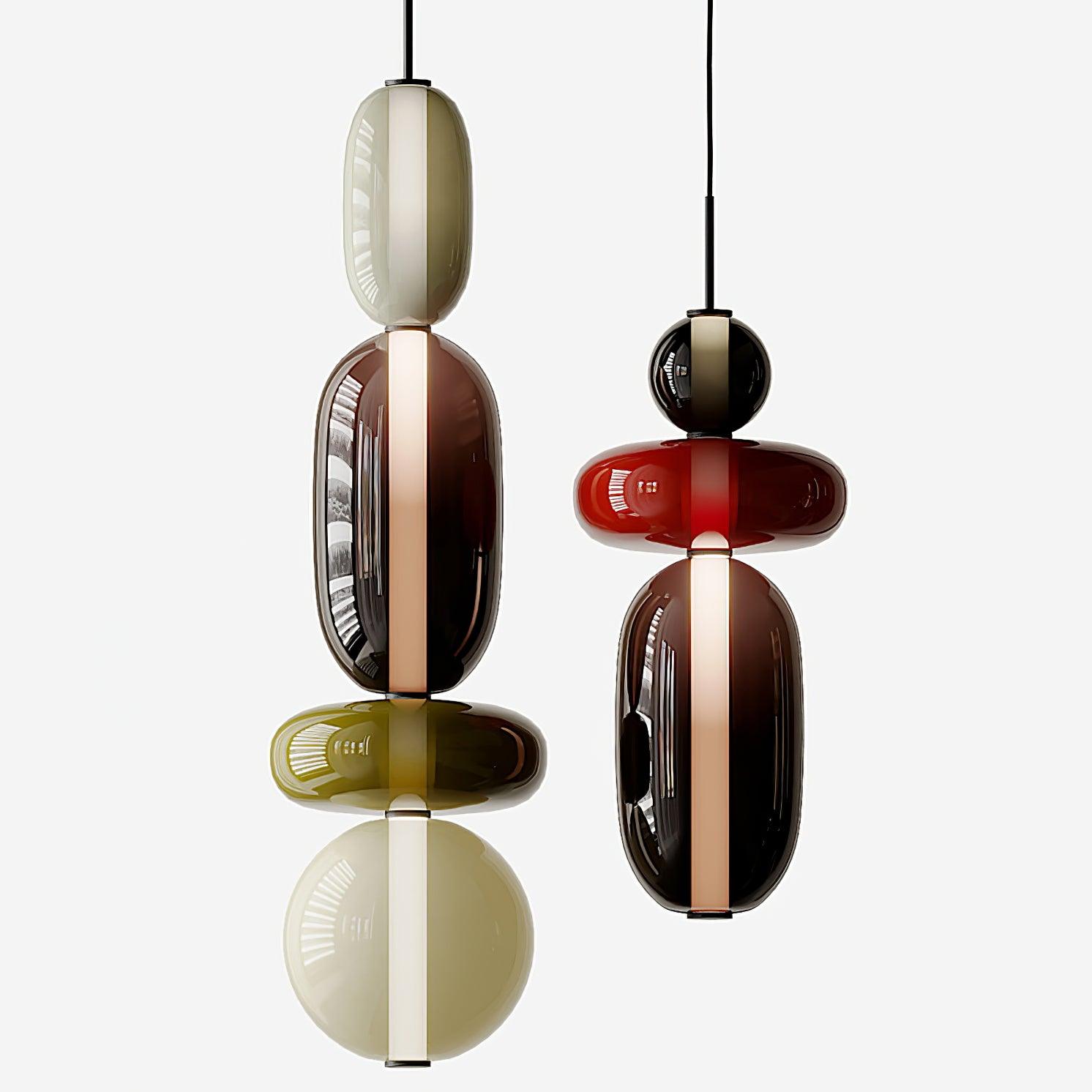 LumiSphere Light - Modern Colored Glass LED Pendant Light - Pendelleuchte
