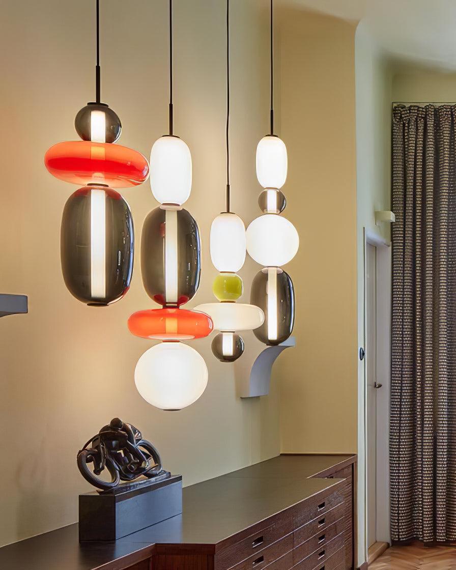 LumiSphere Light - Modern Colored Glass LED Pendant Light - Pendelleuchte