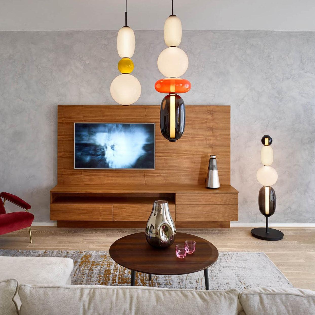LumiSphere Light - Modern Colored Glass LED Pendant Light - Pendelleuchte