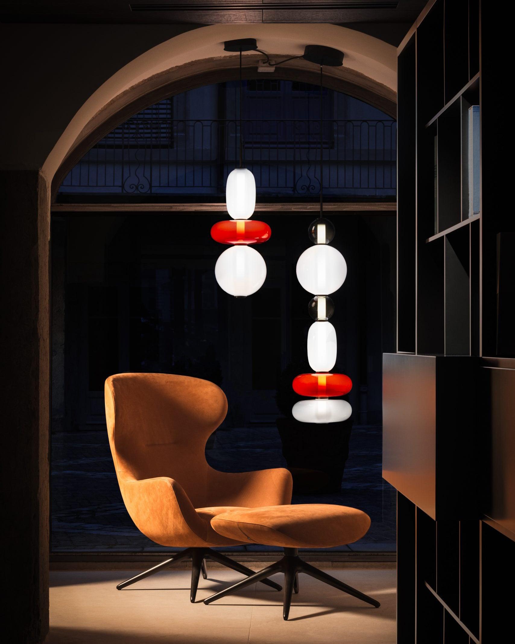 LumiSphere Light - Modern Colored Glass LED Pendant Light - Pendelleuchte