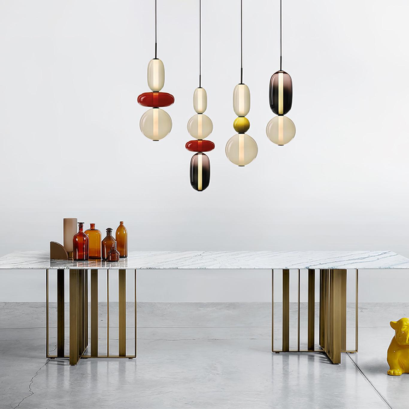 LumiSphere Light - Modern Colored Glass LED Pendant Light - Pendelleuchte