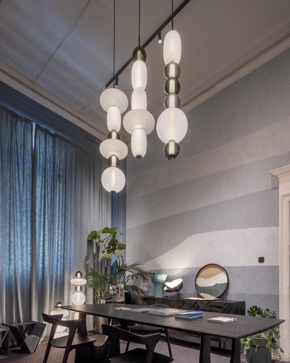 LumiSphere Light - Modern Colored Glass LED Pendant Light - Pendelleuchte