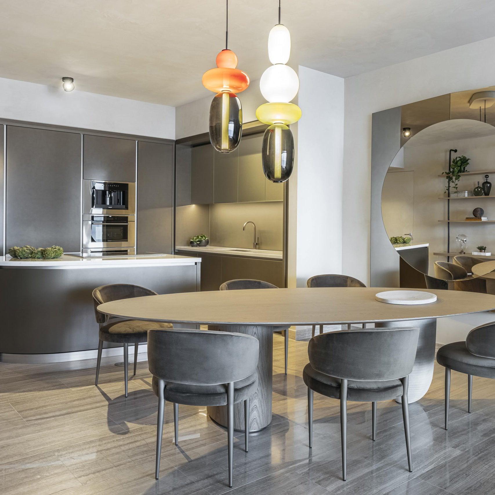 LumiSphere Light - Modern Colored Glass LED Pendant Light - Pendelleuchte