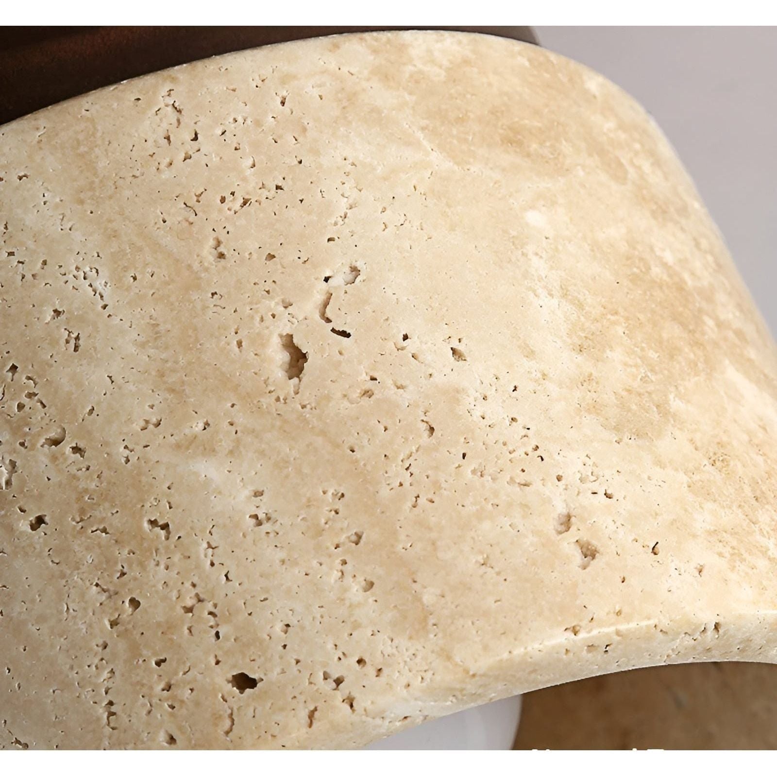 LumiStone - Wabi Sabi Gelber Marmor Japanische Deckenleuchte - Deckenleuchte