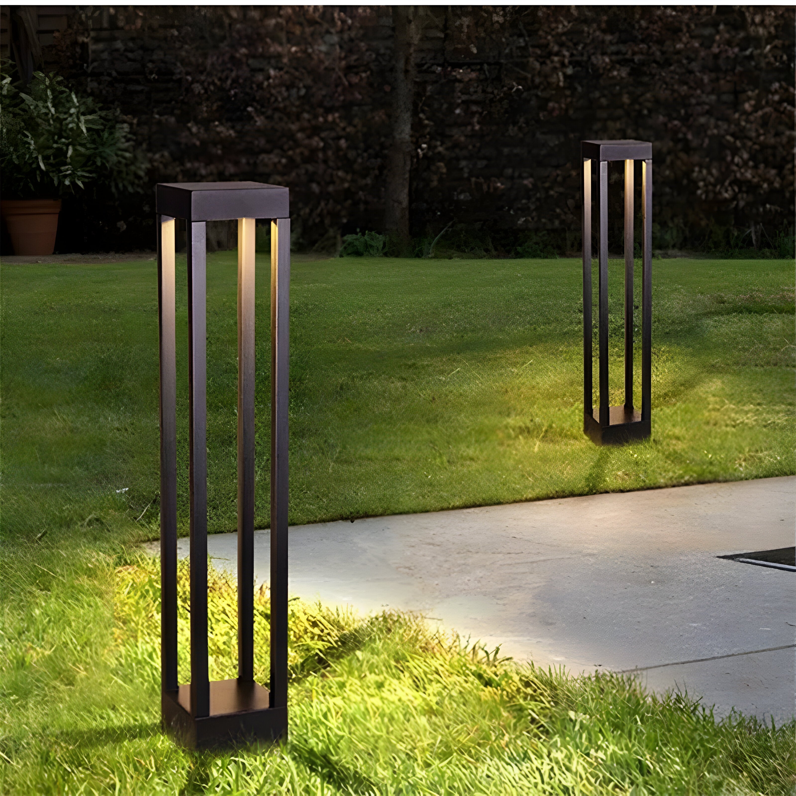 LumoPost - Wasserdichte LED-Rasenleuchte aus Aluminium - Gartenleuchte