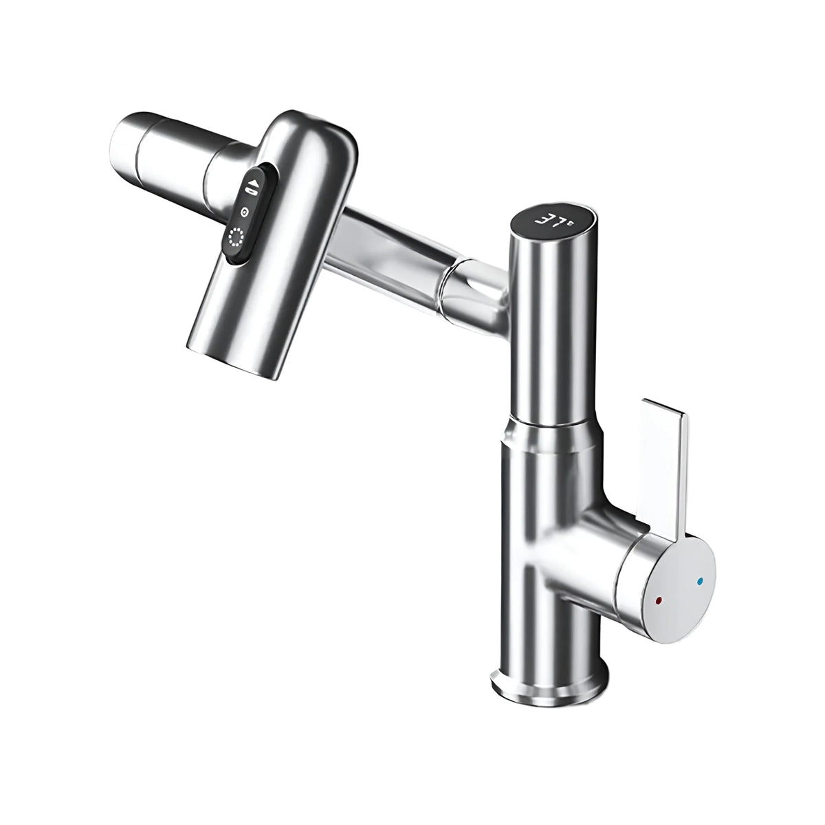 Lustraflow 360° Smart-Wasserhahn – LED-Temperaturanzeige | Intelligente Wassersteuerung - Waschtischarmaturen
