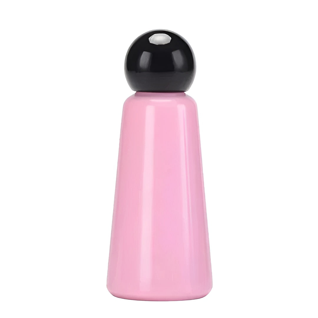 Lux Drop Thermoflasche auslaufsicher – Hält Getränke 12h heiß & 24h kalt - Schwarz-Rosa - Wasserflasche
