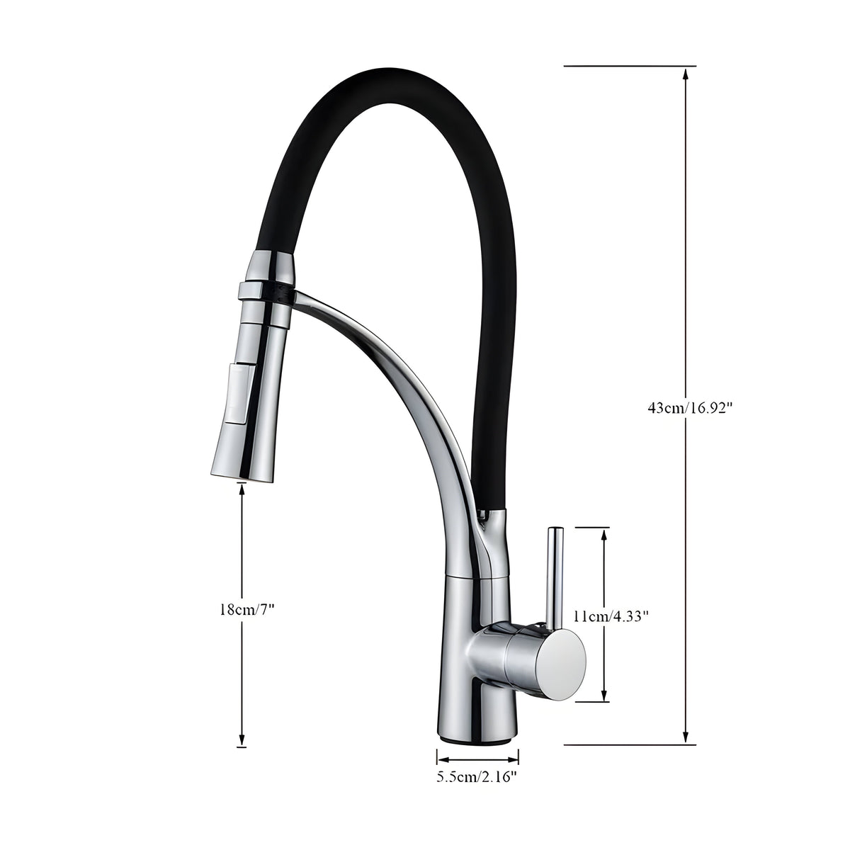 LuxSpout – Moderner 360°-Edelstahl-Wasserhahn – Hochwertiger Edelstahl-Wasserhahn mit Schwenkfunktion