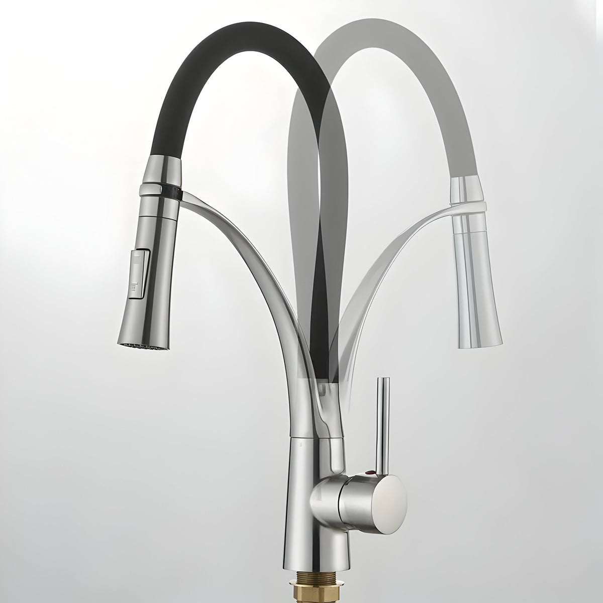 LuxSpout – Moderner 360°-Edelstahl-Wasserhahn – Hochwertiger Edelstahl-Wasserhahn mit Schwenkfunktion