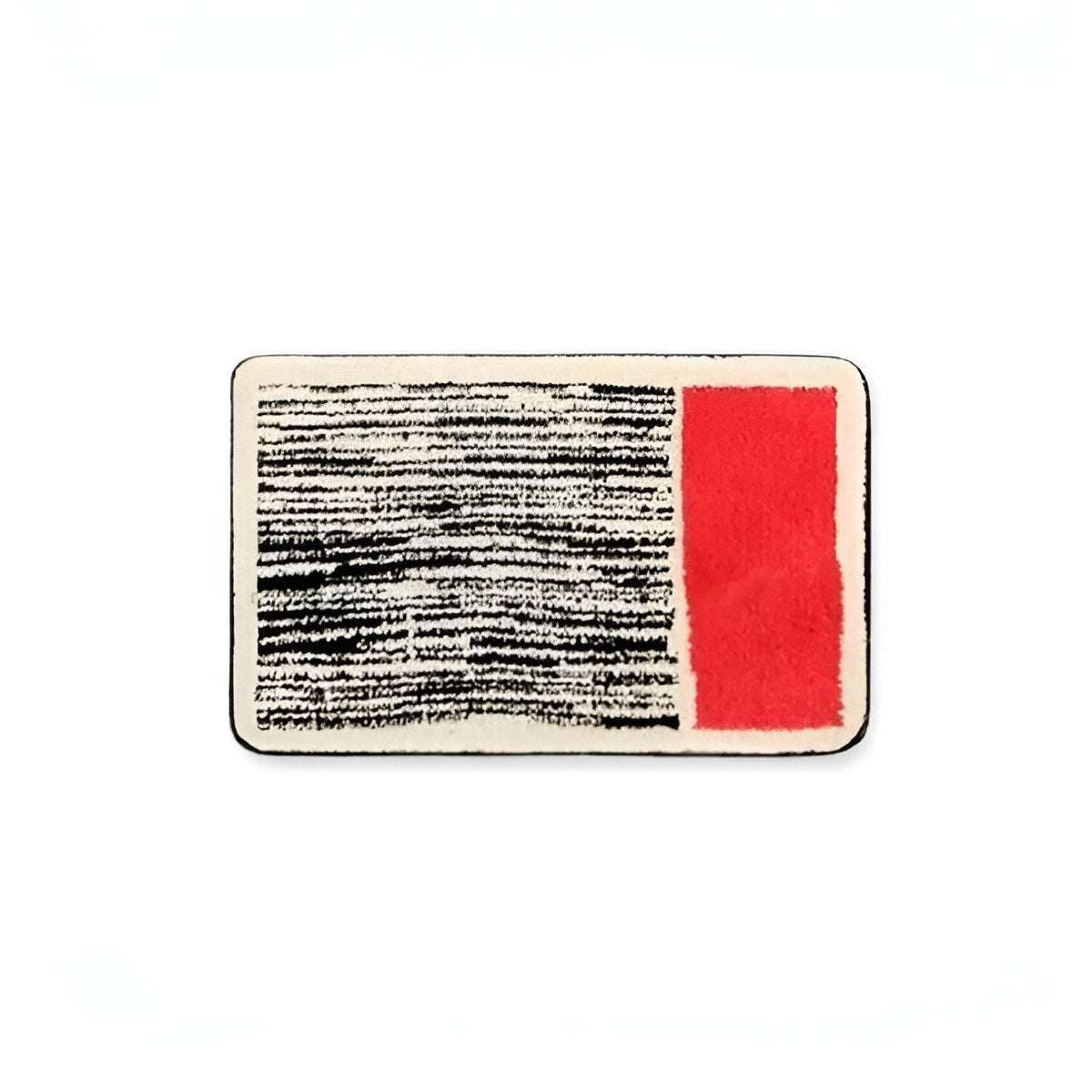 Luxuriöse Handgefertigte Badematte – Abstraktes Design Für Stilvolle Badezimmer - Rot / Klein: 16 x 24 Zoll (40 x 60