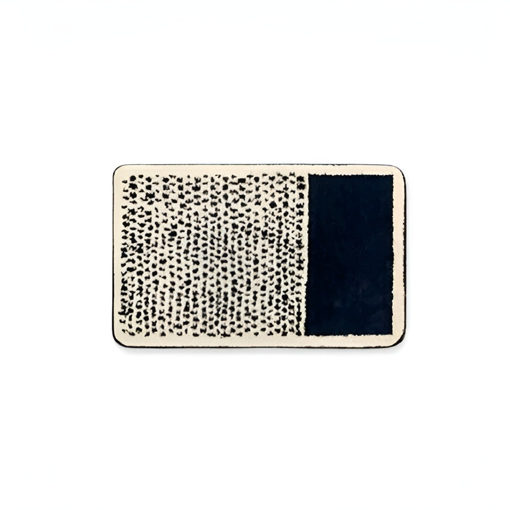Luxuriöse Handgefertigte Badematte – Abstraktes Design Für Stilvolle Badezimmer - Schwarz / Klein: 16 x 24 Zoll (40 x