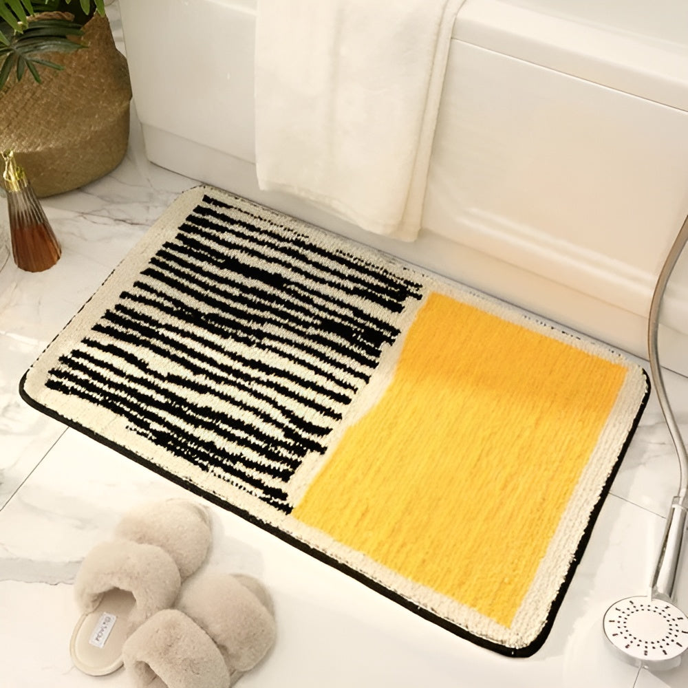 Luxuriöse Handgefertigte Badematte – Abstraktes Design Für Stilvolle Badezimmer - Badematte