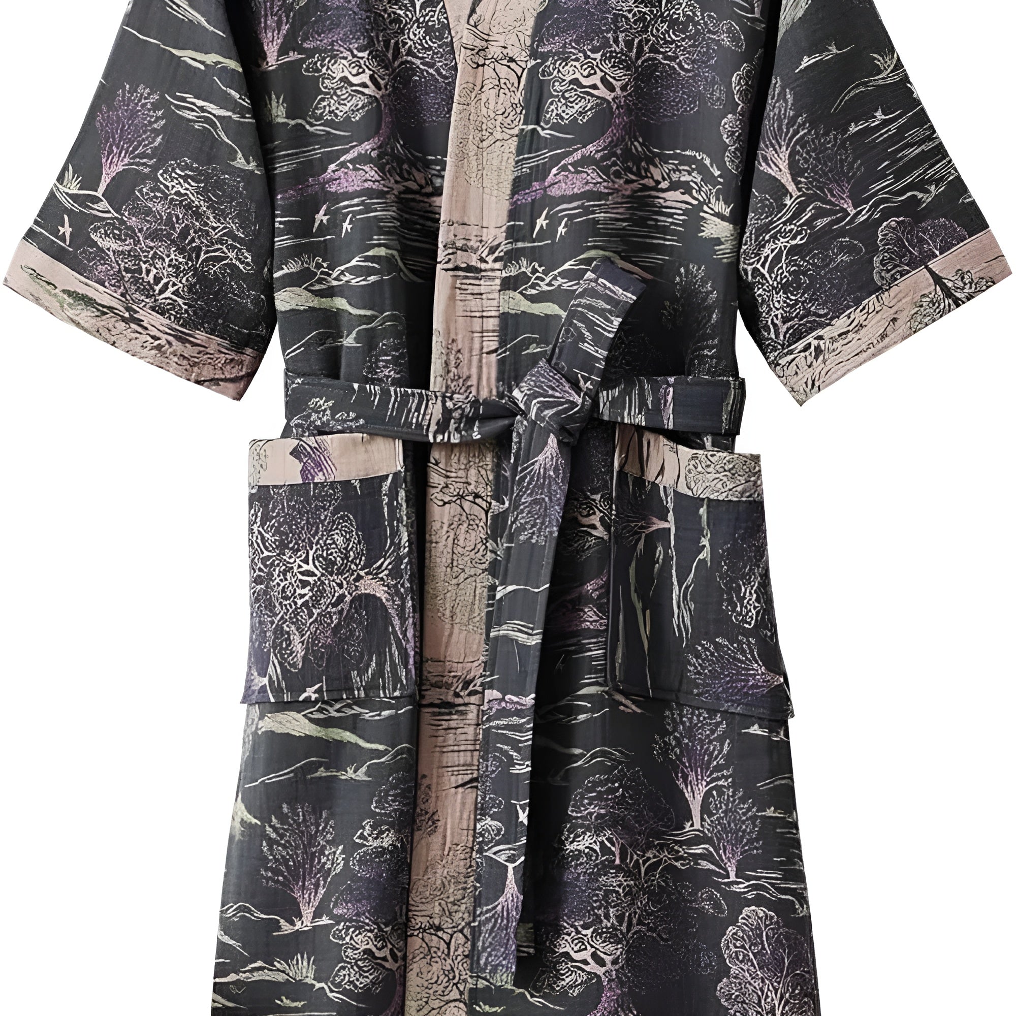 Luxury Kimono Bathrobe - Soft Breathable Cotton for Stylish Relaxation at Home - Badjassen