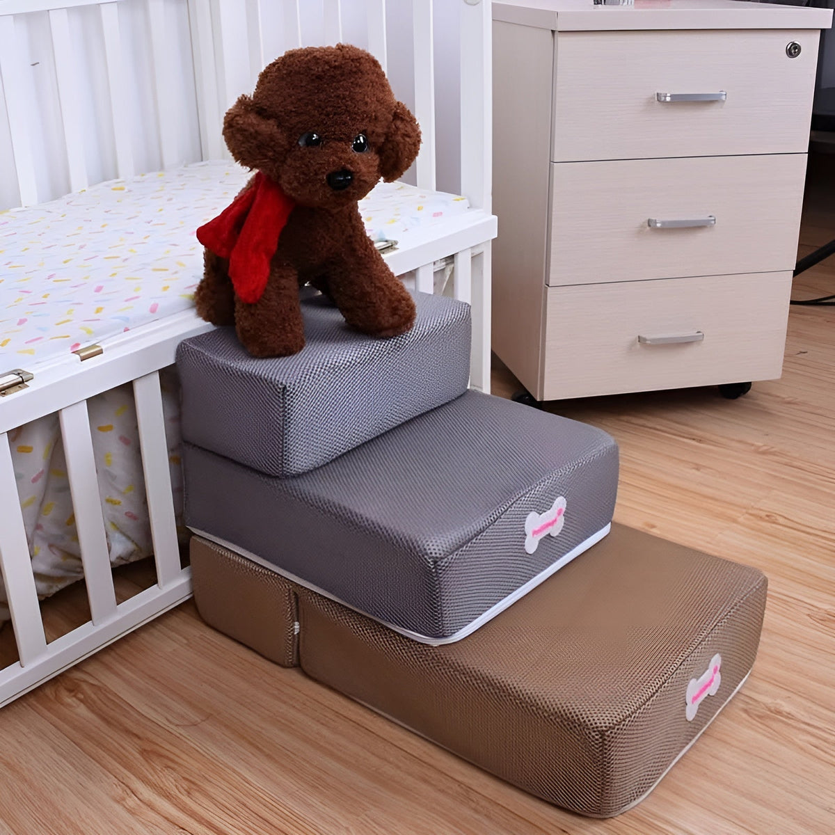 Luxus-Hundetreppe – Gelenkschonendes Design | Einfaches Aufsteigen auf Sofa und Bett - Minisofa