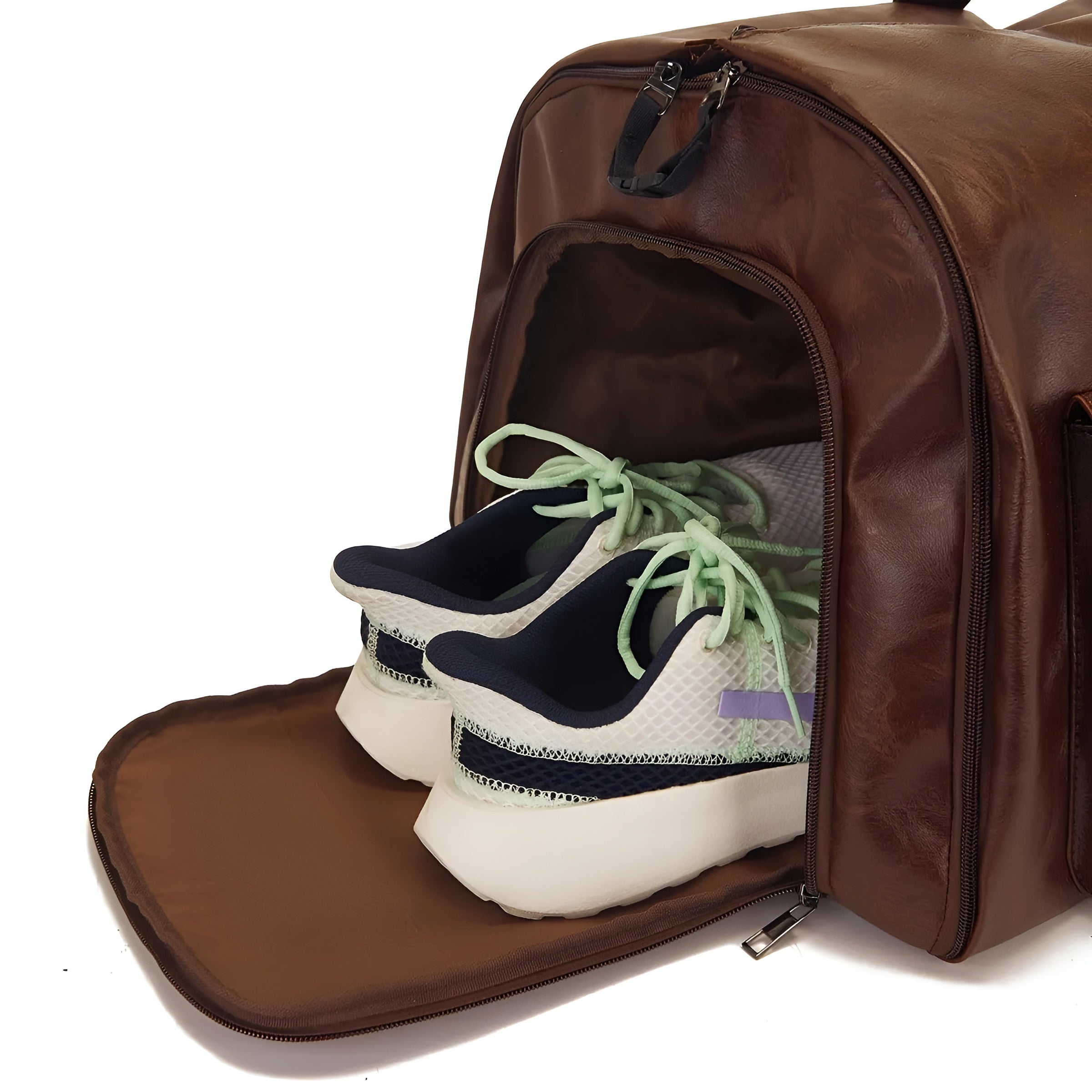 Luxus Leder-Reisetasche – Geräumiges Design mit mehreren Fächern – Ihr idealer Reisebegleiter - Reisetasche