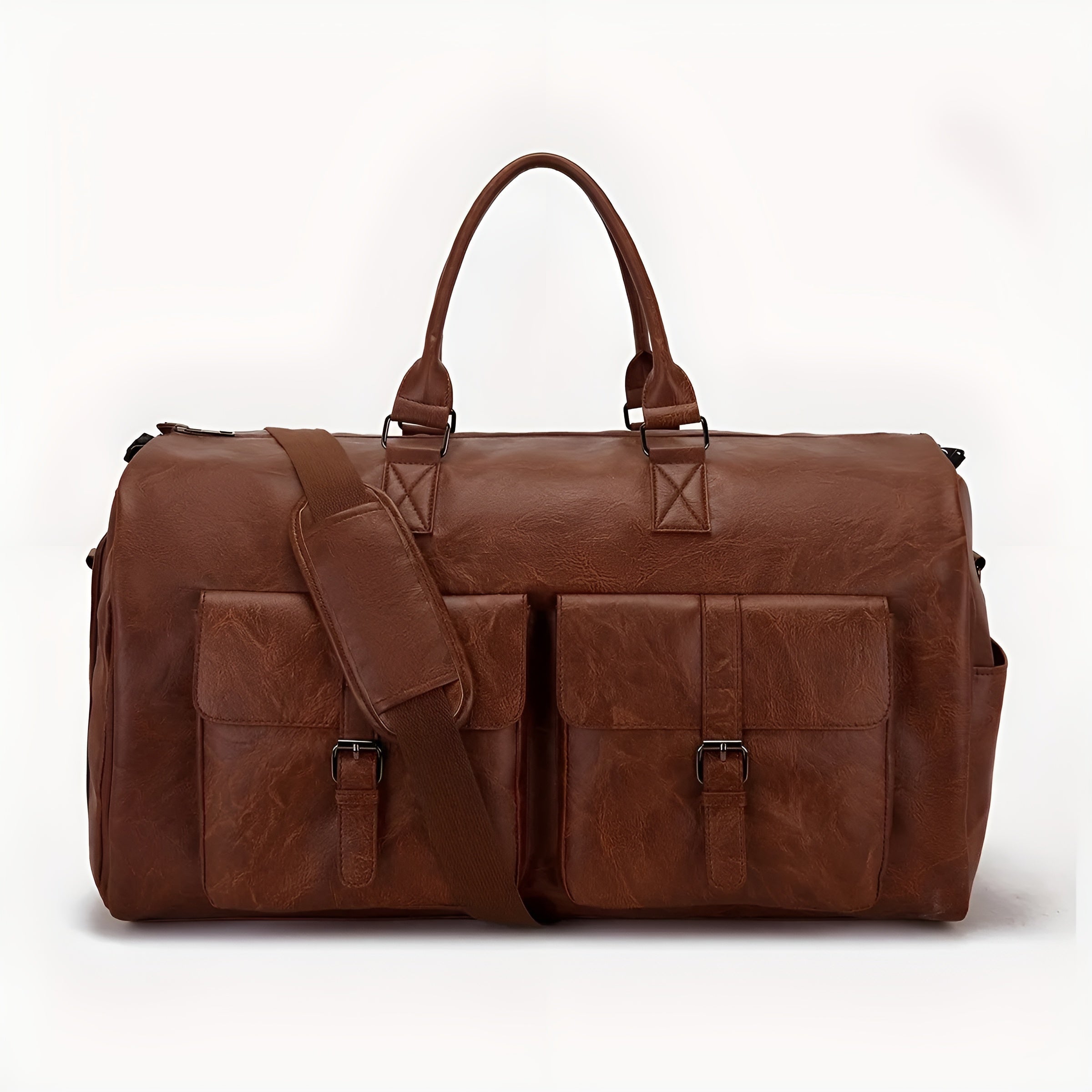Luxus Leder-Reisetasche – Geräumiges Design mit mehreren Fächern – Ihr idealer Reisebegleiter - Reisetasche
