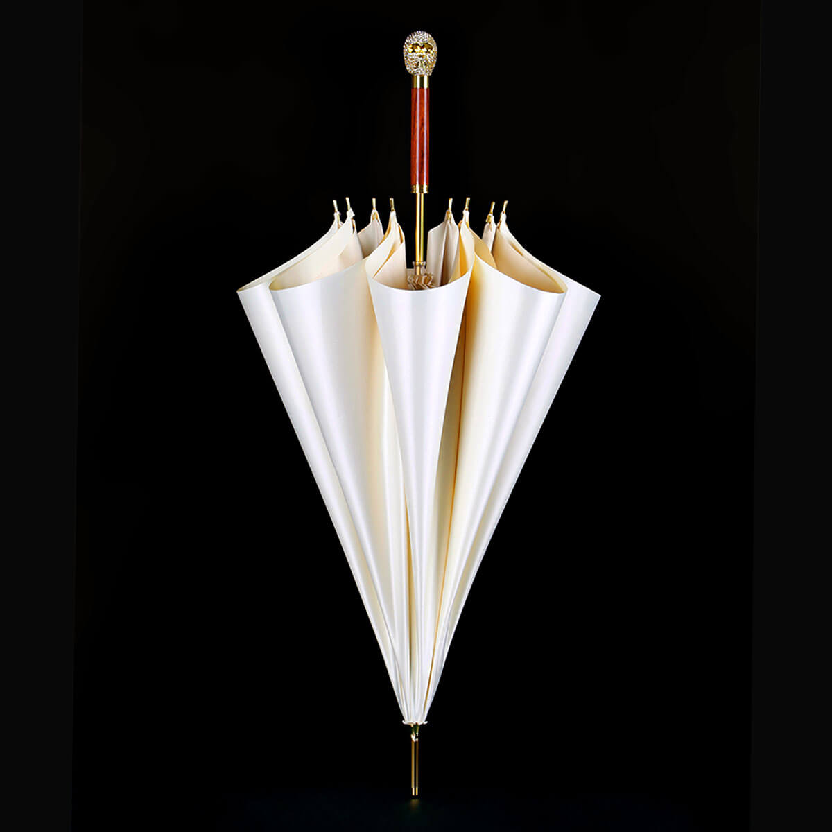 Luxus Regenschirm mit Totenkopf-Griff – 120 cm Sonne und Regen - Regenschirme