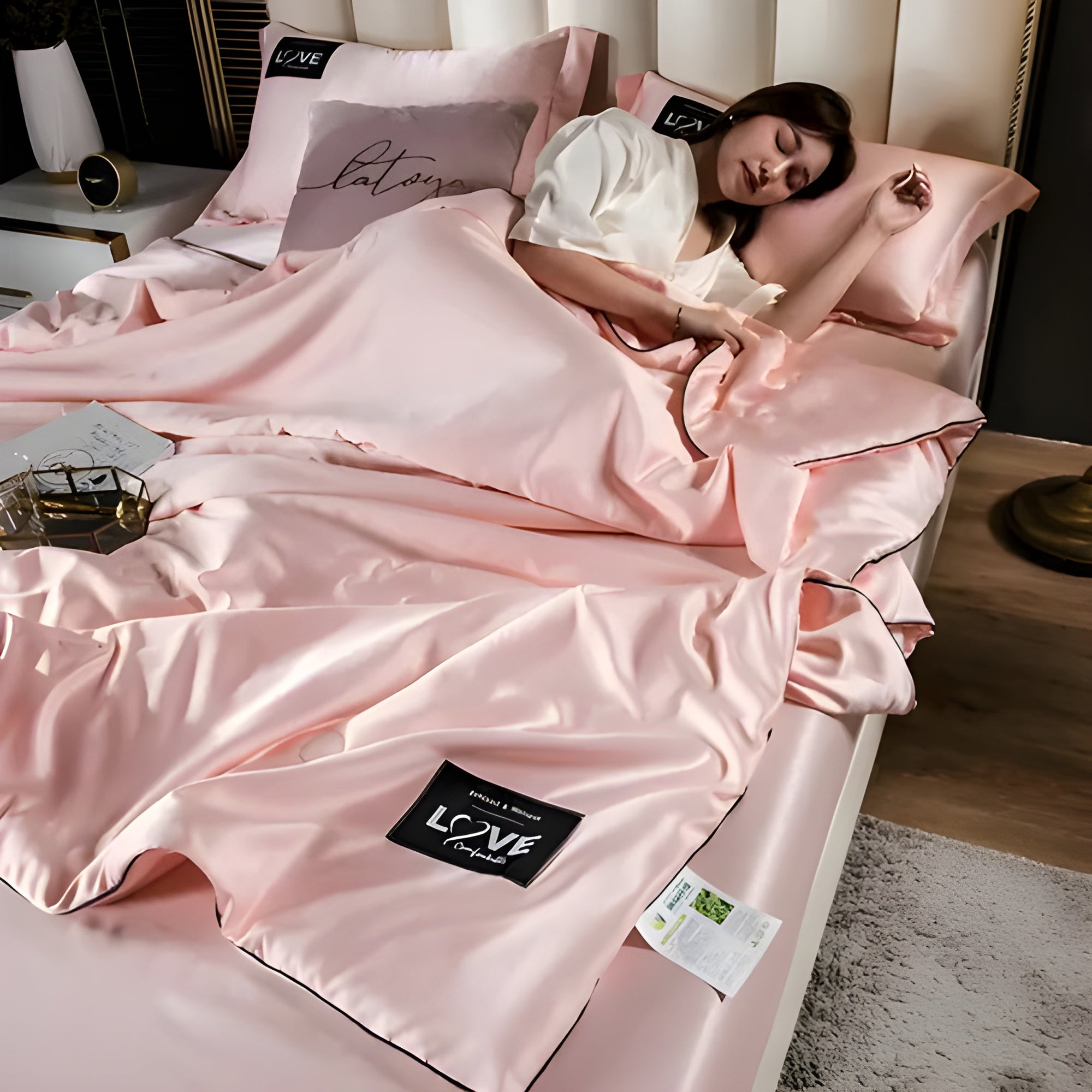 Luxus Seidendecke – Ganzjahresdecke für höchsten Schlafkomfort - Jade / 150x200cm - Decke