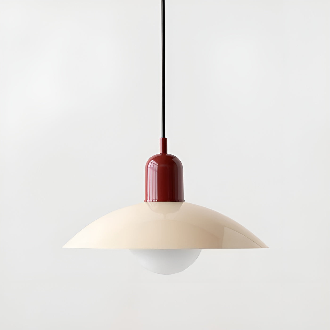 Macaron-Design Pendellampe – Sanftes Licht | Perfekt für Zuhause - Rot / Weiß - Lampe