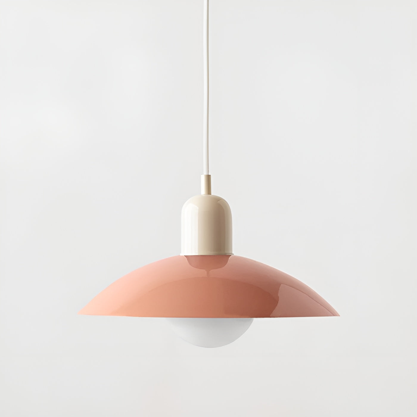 Macaron-Design Pendellampe – Sanftes Licht | Perfekt für Zuhause - Weiß / Rosa - Lampe