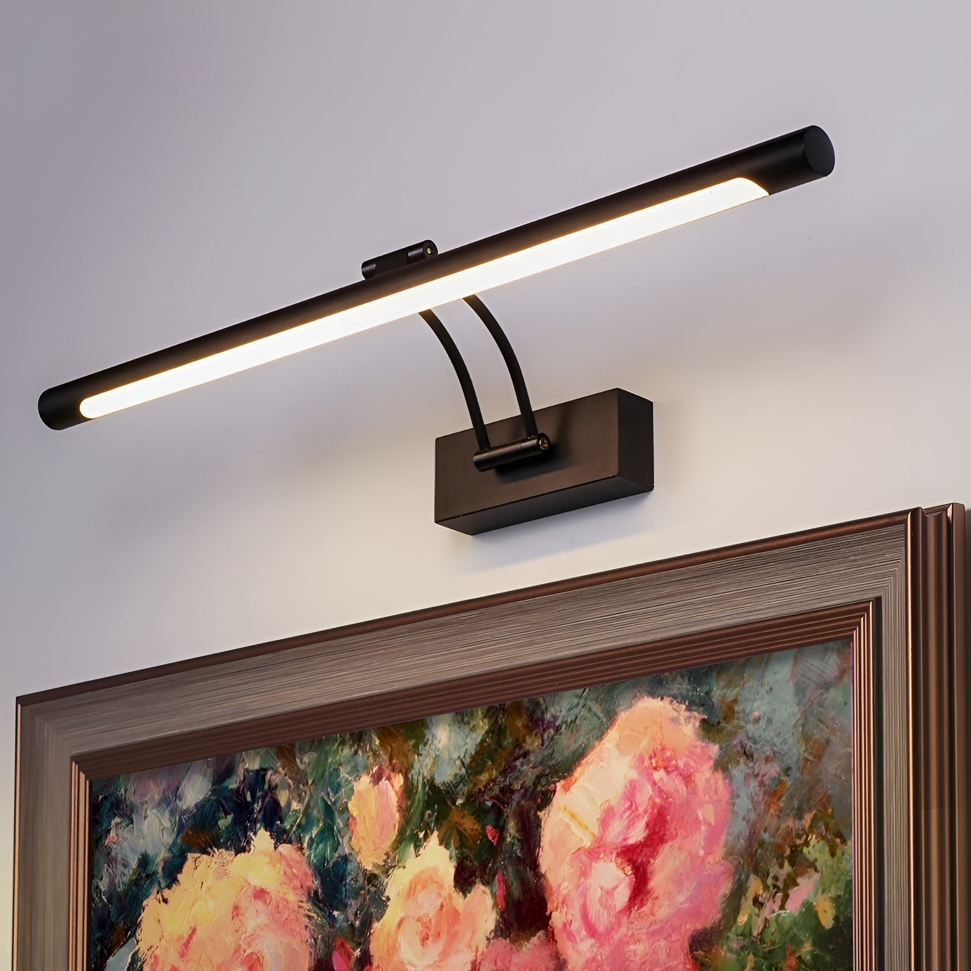 Wandleuchte Innen – Modernes Wandlicht in Schwarz oder Silber | Ideal über dem Spiegel