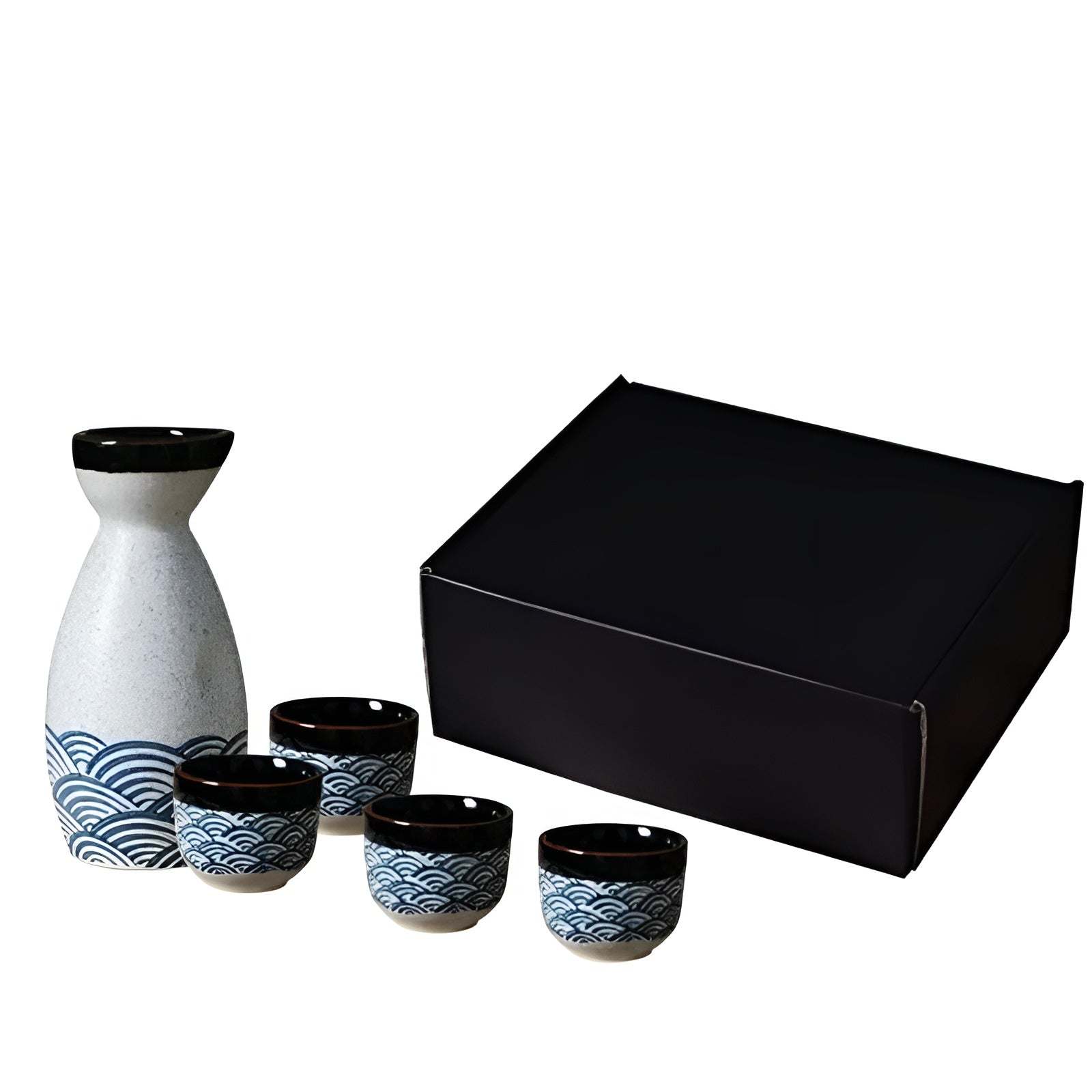 Japanisches Sake-Set aus Keramik - Traditionell & Elegant | Perfekt für Zuhause, Restaurant & als Geschenk