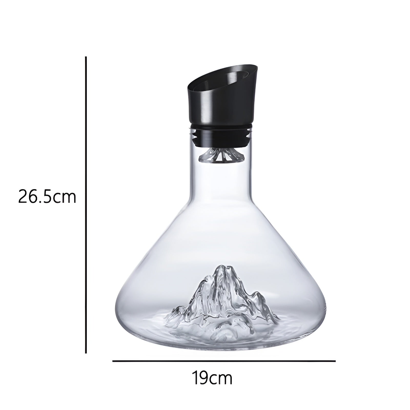 Separator Luxus-Rotweinkaraffe - Transparenter Nordischer Weinspender Karaffe mit mehreren Fassungsvermögen Trinkgefäß