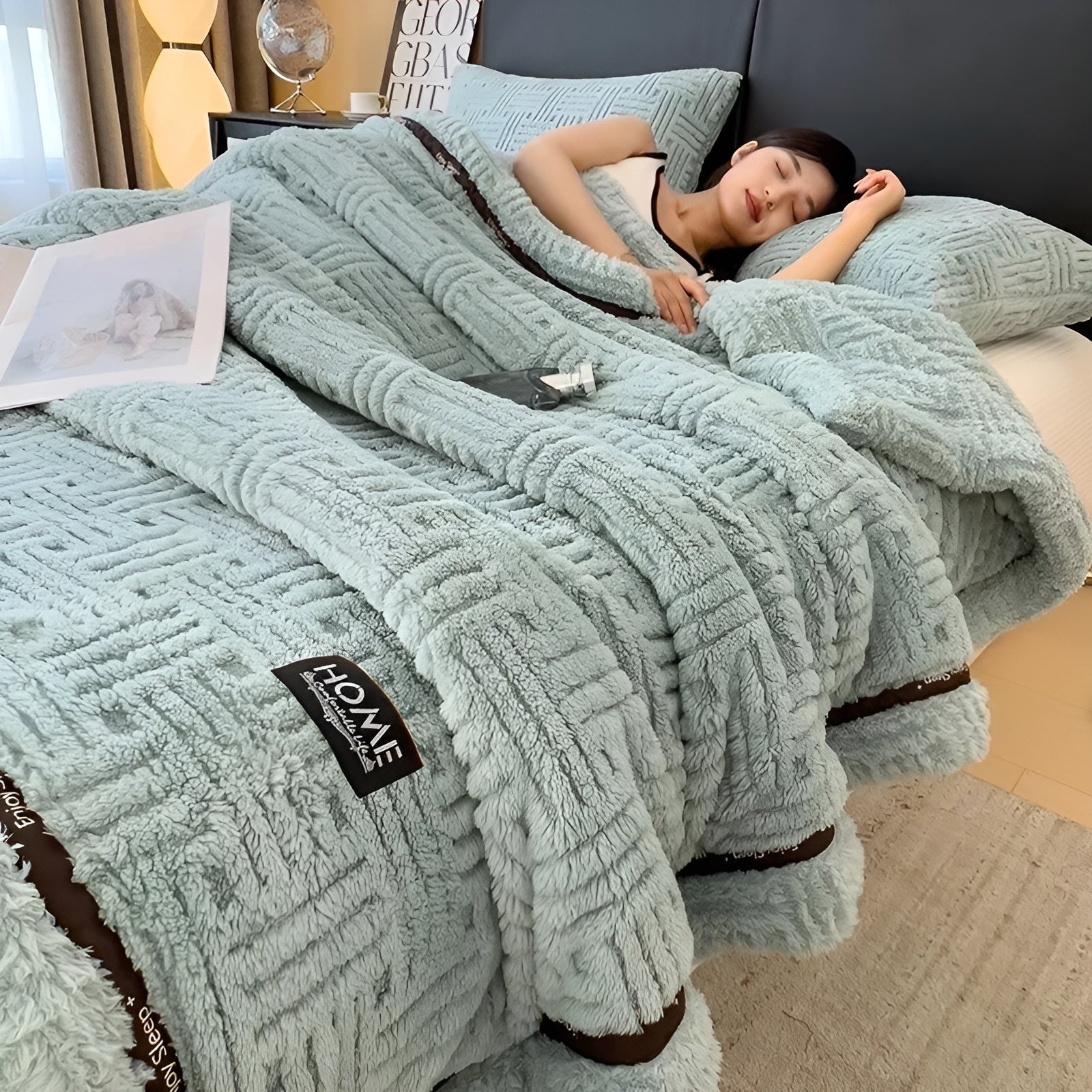 Flauschige Fleece-Decke – Weich und Atmungsaktiv | Warmes Plaid für Sofa und Bett