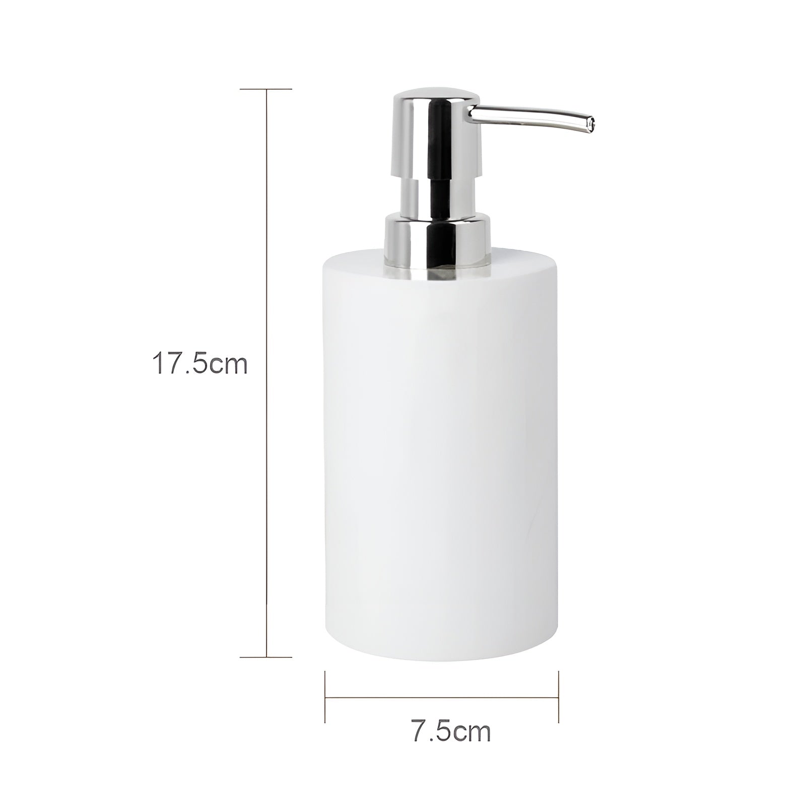 Badezimmer-Set aus Weißem Marmor – Seifenspender, Seifenschale, Toilettenbürste & Tablett | Elegante Bad-Accessoires