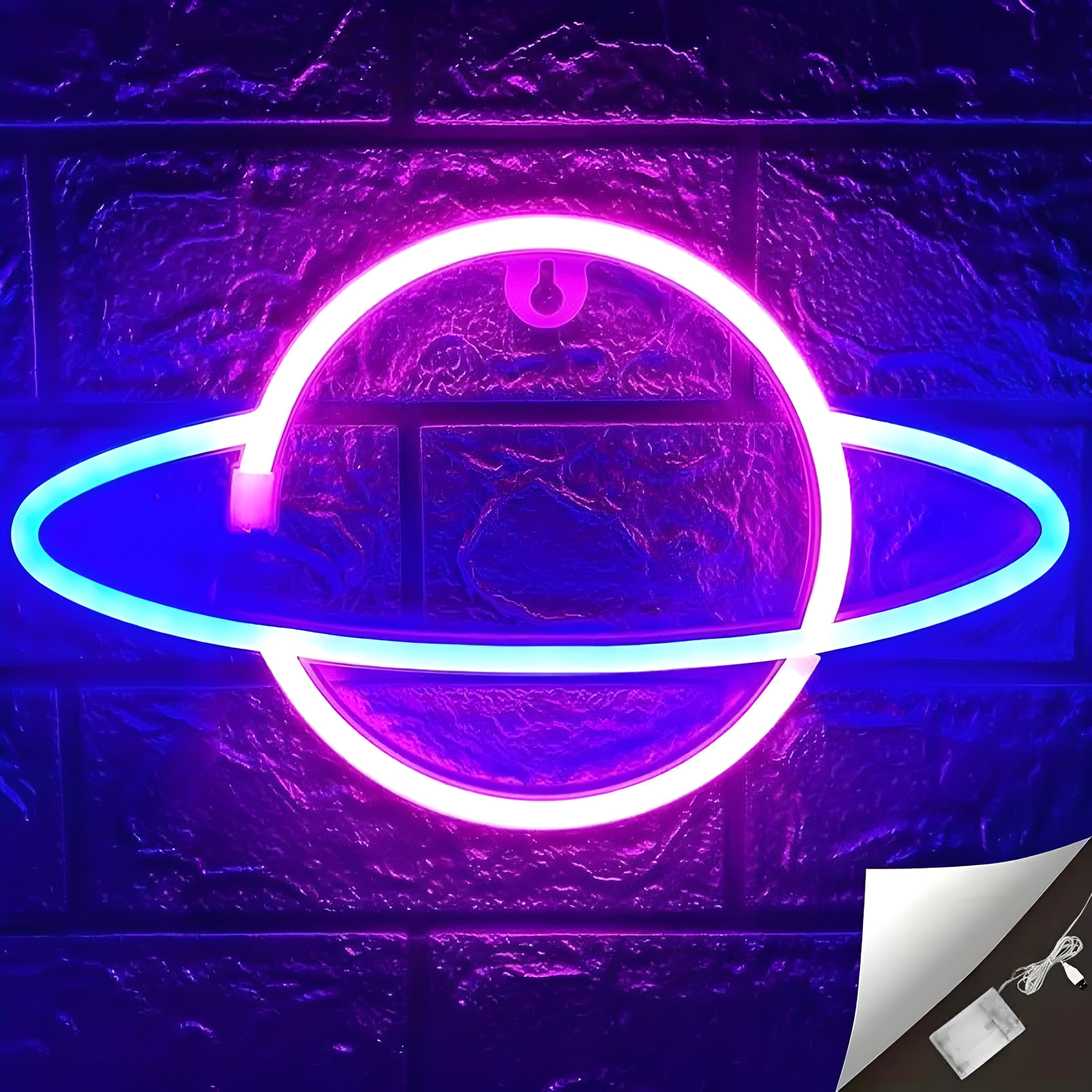 SpaceGlow Light - Dekorative Neon Party LED Wandleuchte