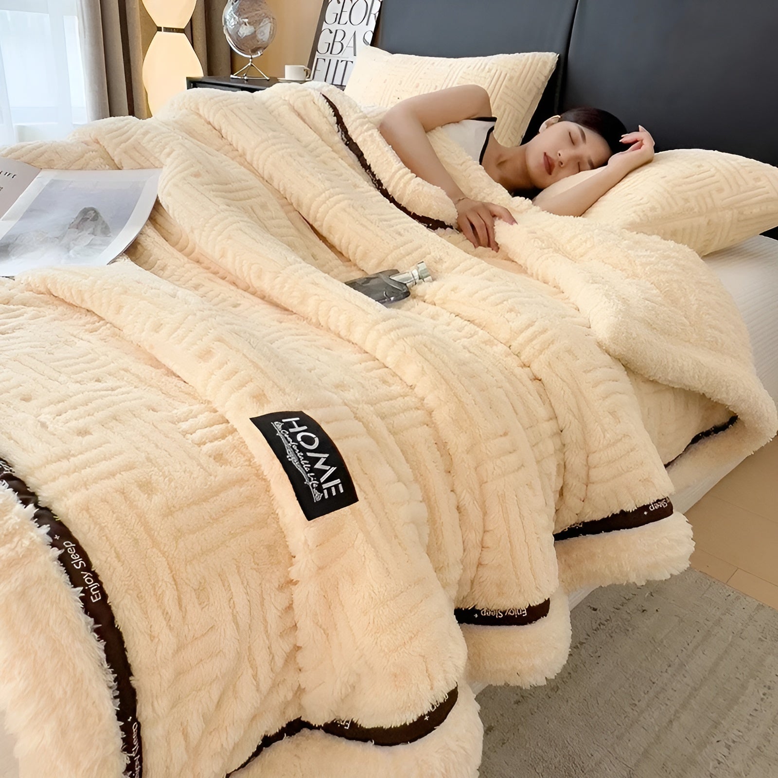 Flauschige Fleece-Decke – Weich und Atmungsaktiv | Warmes Plaid für Sofa und Bett