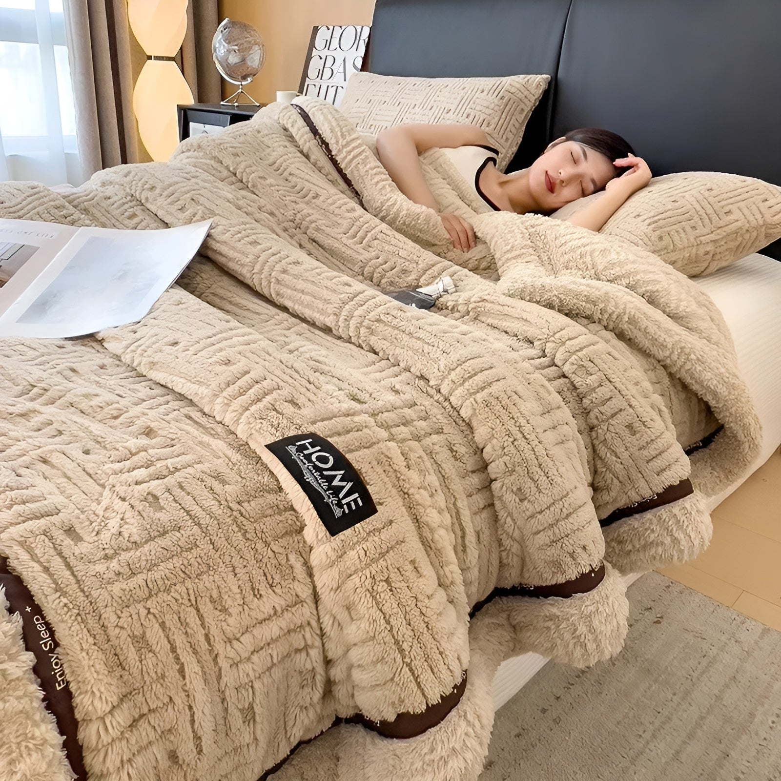 Flauschige Fleece-Decke – Weich und Atmungsaktiv | Warmes Plaid für Sofa und Bett