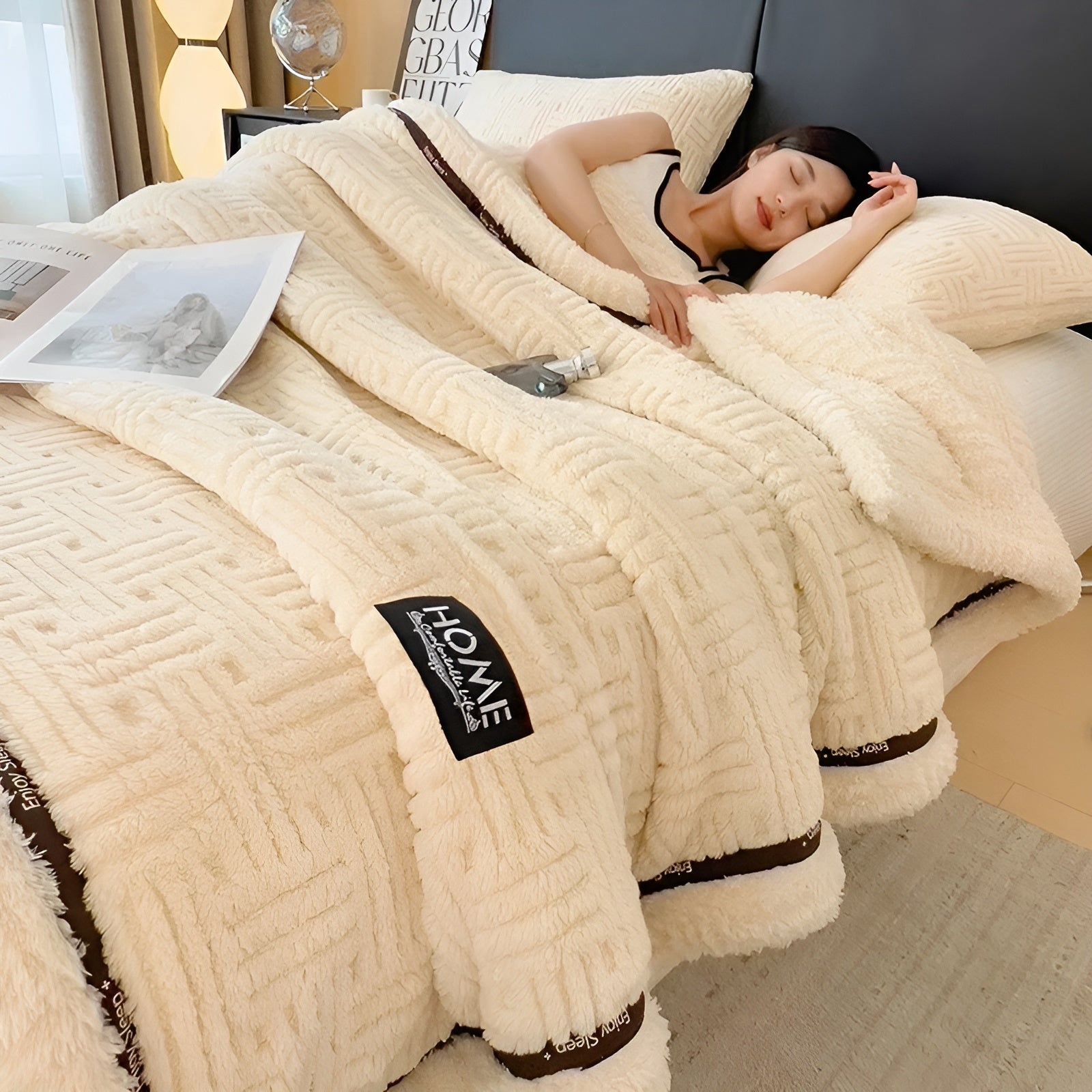 Flauschige Fleece-Decke – Weich und Atmungsaktiv | Warmes Plaid für Sofa und Bett
