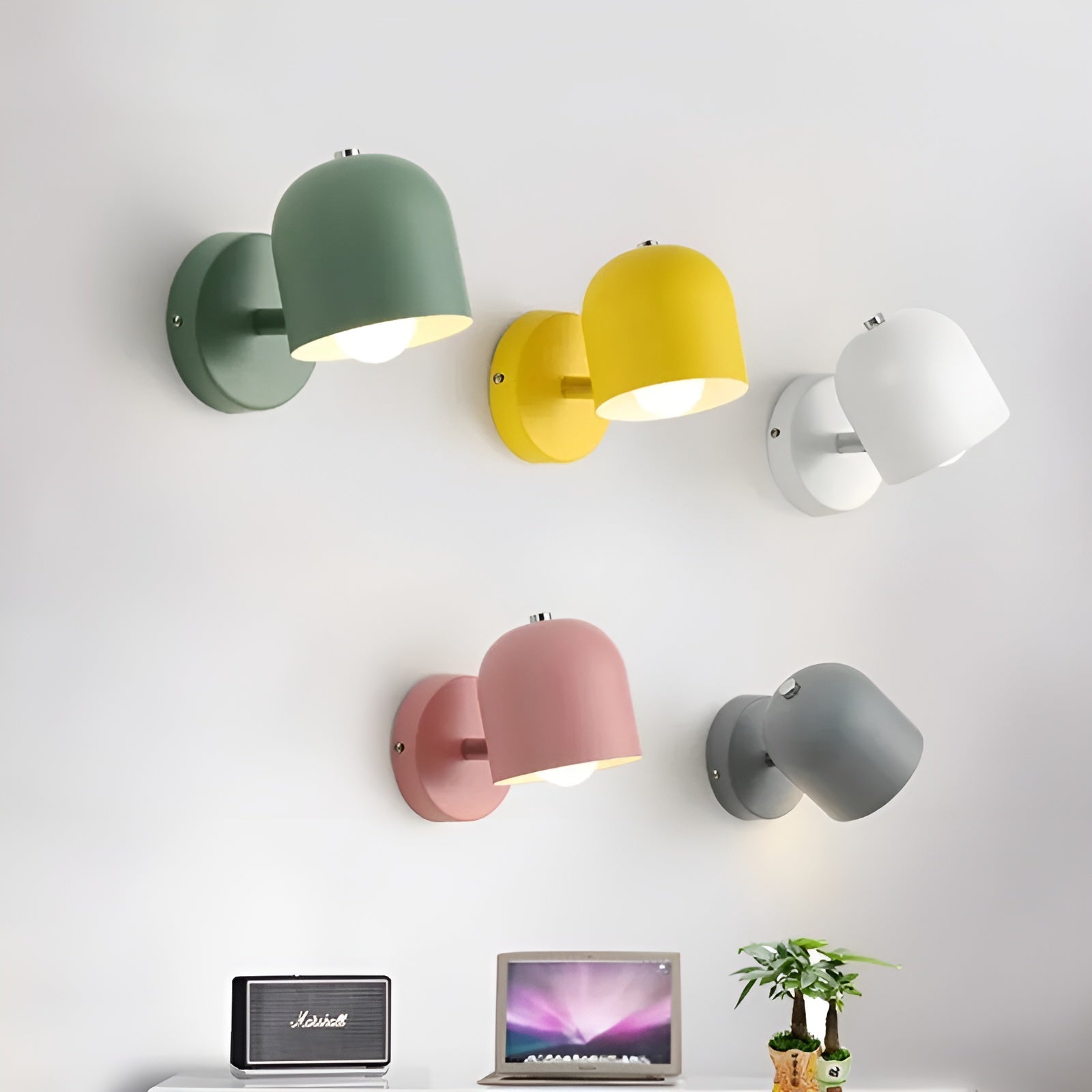 Schlichte Wandlampe aus Eisen –Modern und Schlicht | Perfekt für Schlafzimmer & Flur